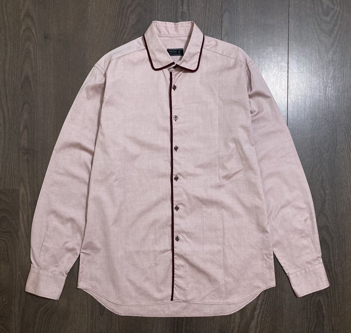 Prada PRADA Oxford Cotton Shirt Size US L / EU 52-54 / 3 - 2 Thumbnail