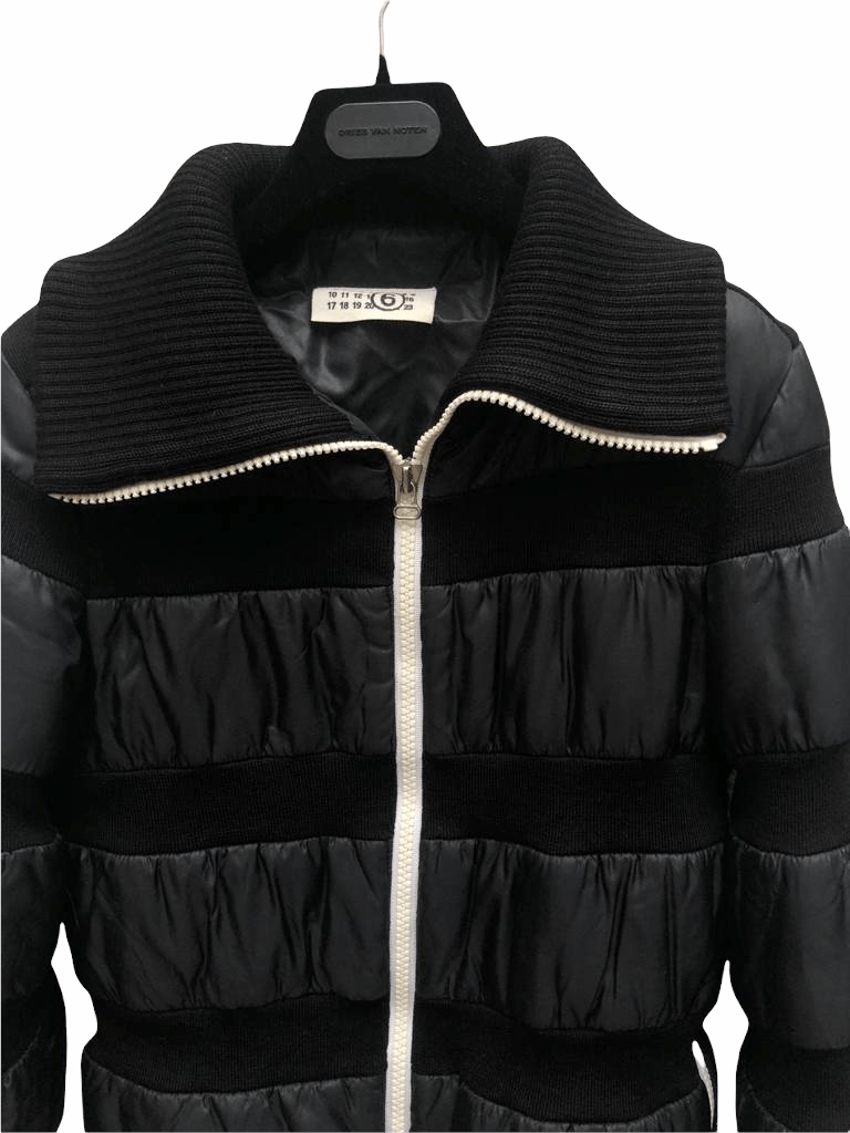 Maison Margiela FW 2006 Black Stripped Puffer Jacket Size US XXS / EU 40 - 2 Thumbnail