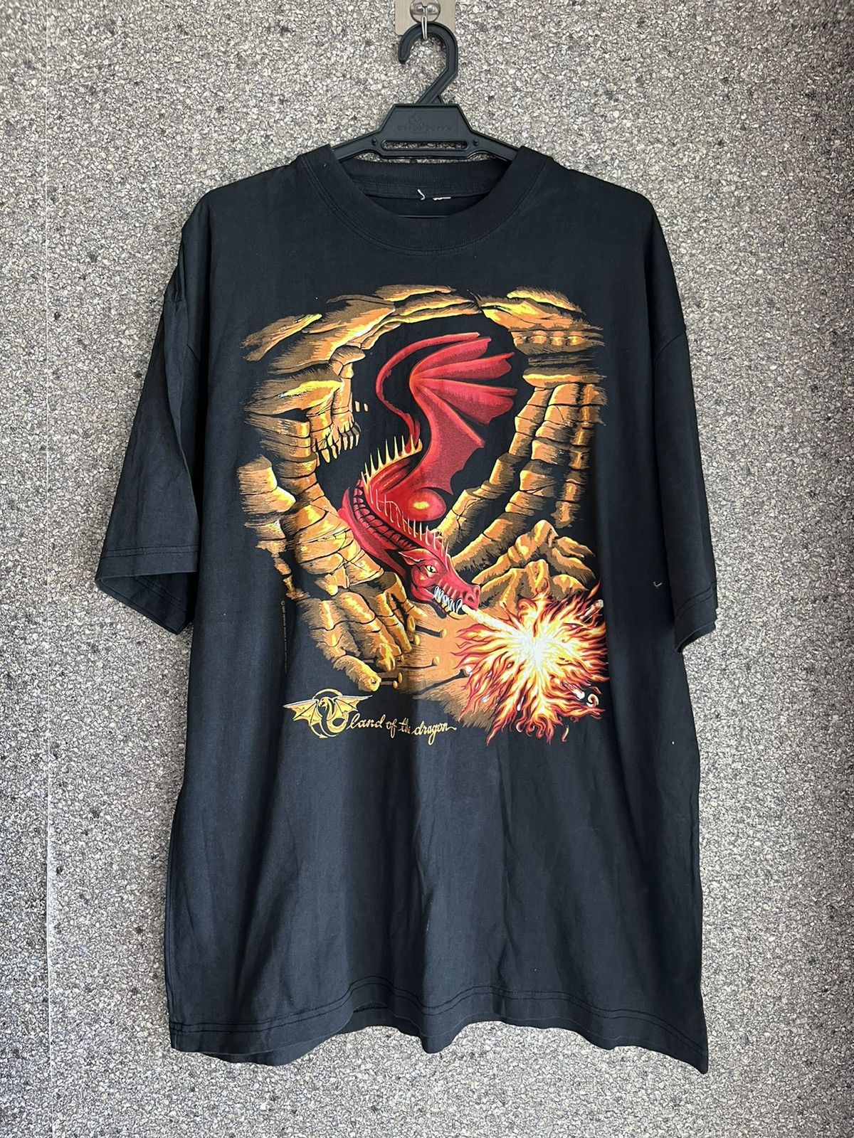 image of Vintage Land Of The Dragon Ft11 in Black, Men's (Size XL)