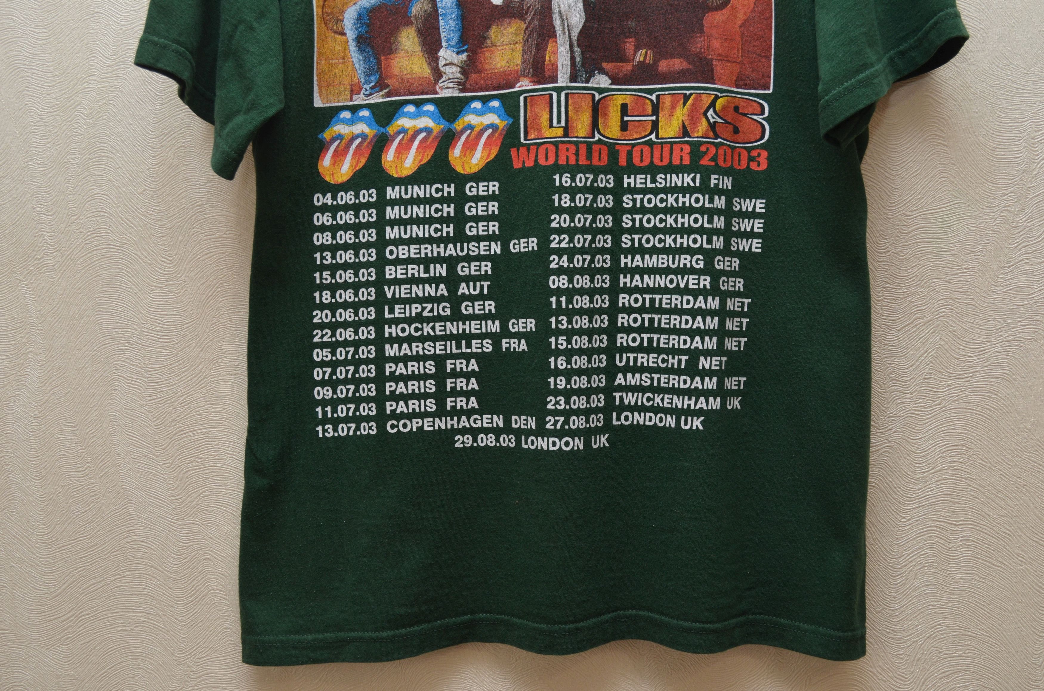 Band Tees × The Rolling Stones The Rolling Stones Licks Tour 2003 Vintage T-Shirt Band Size US L / EU 52-54 / 3 - 5 Thumbnail