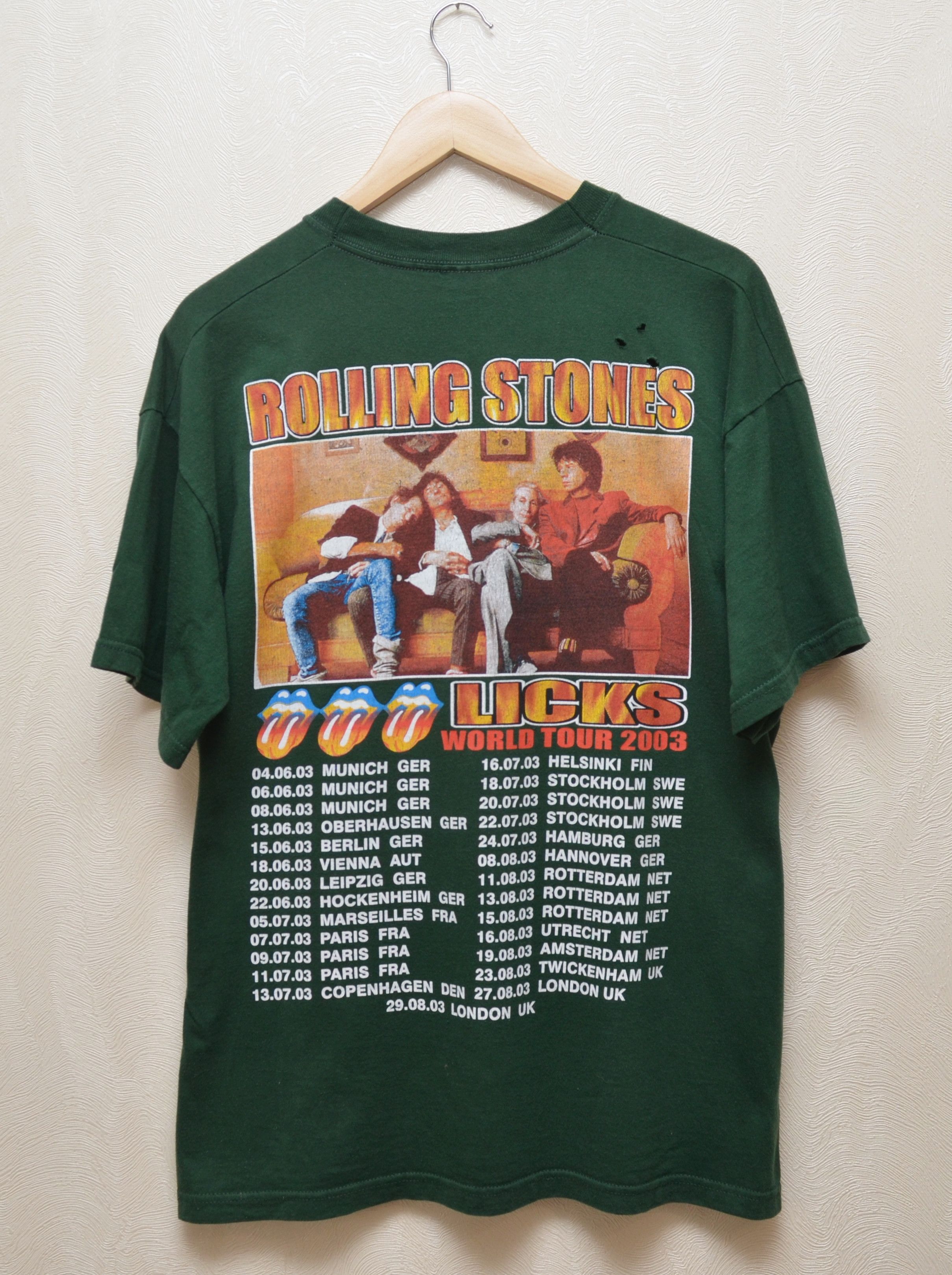 Band Tees × The Rolling Stones The Rolling Stones Licks Tour 2003 Vintage T-Shirt Band Size US L / EU 52-54 / 3 - 4 Thumbnail