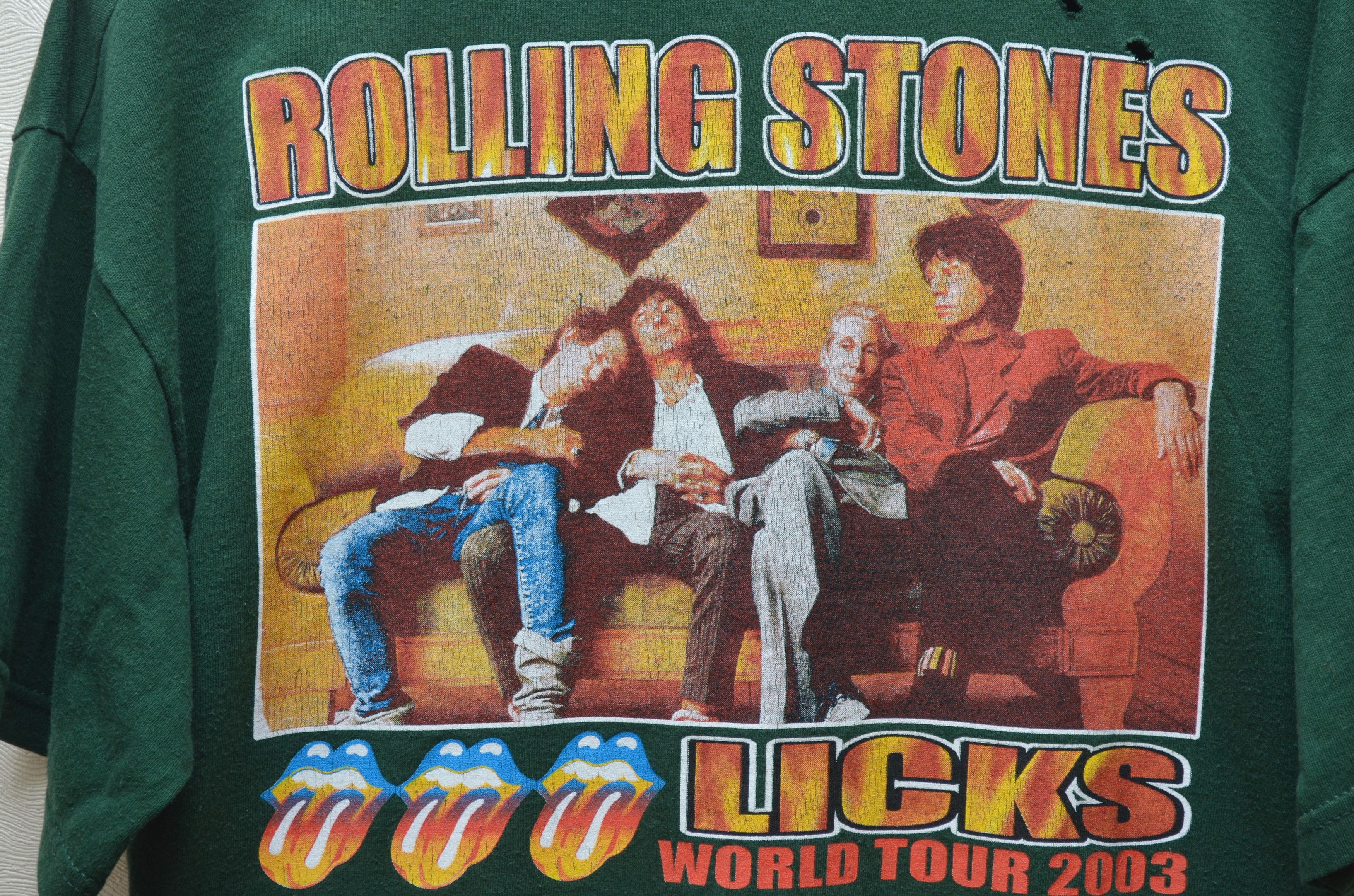 Band Tees × The Rolling Stones The Rolling Stones Licks Tour 2003 Vintage T-Shirt Band Size US L / EU 52-54 / 3 - 7 Thumbnail