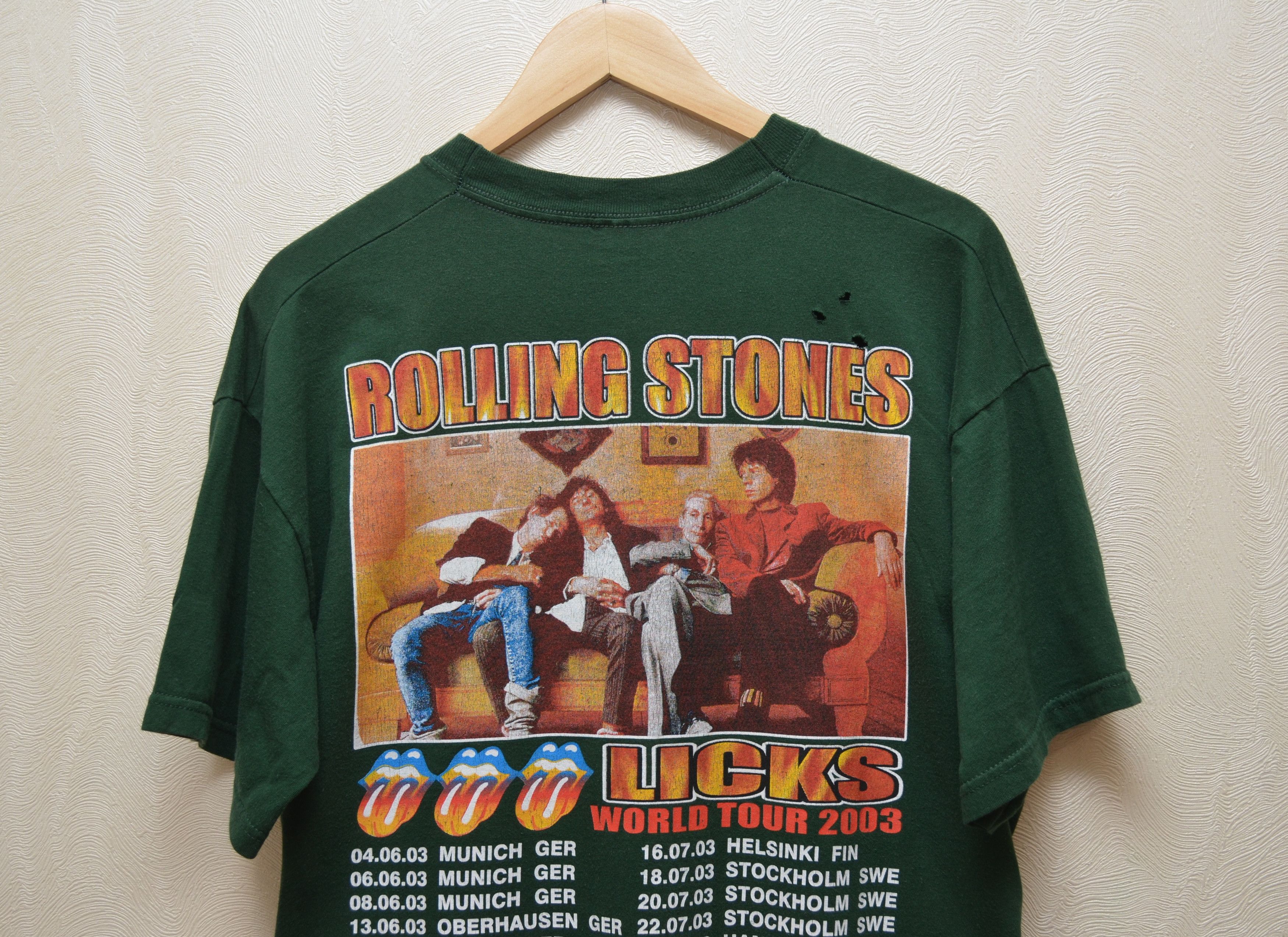 Band Tees × The Rolling Stones The Rolling Stones Licks Tour 2003 Vintage T-Shirt Band Size US L / EU 52-54 / 3 - 6 Thumbnail