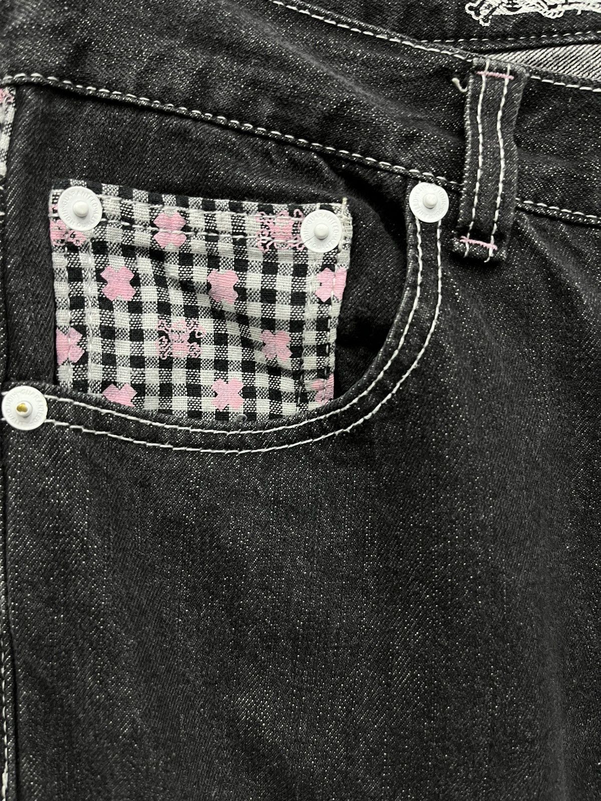 Anime × One Piece 🔥90’s ONE PIECE JAPANESE ANIME Spell-Out TONY CHOPPER Denim Size 31" - 8 Thumbnail