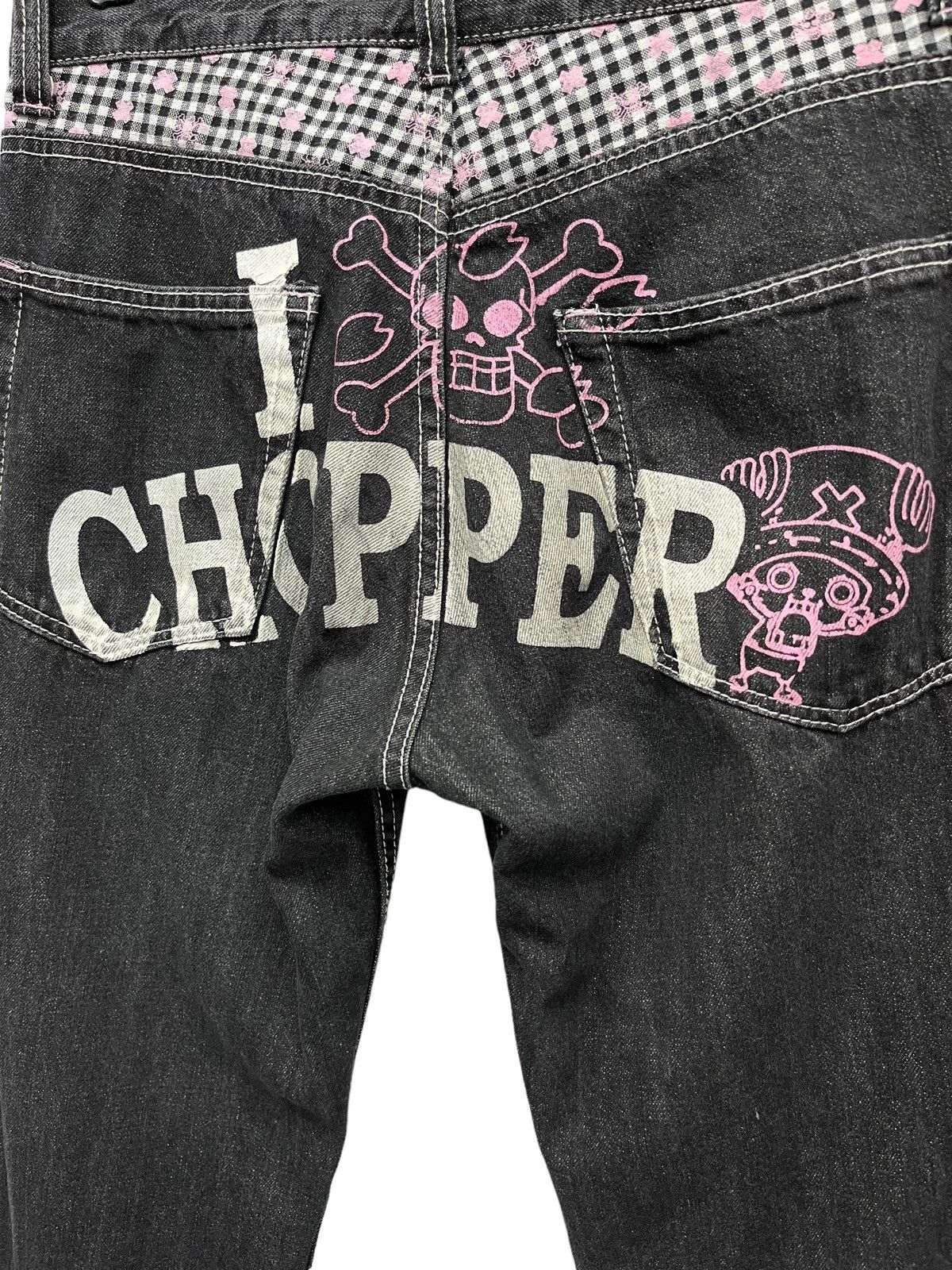 Anime × One Piece 🔥90’s ONE PIECE JAPANESE ANIME Spell-Out TONY CHOPPER Denim Size 31" - 1 Thumbnail