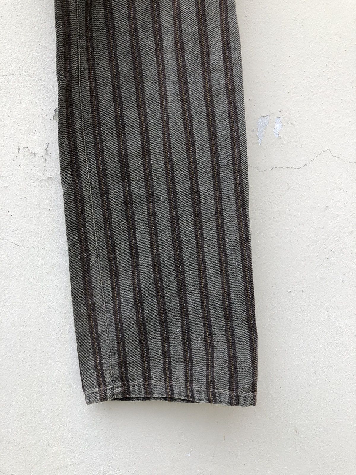 Comme Ca Ism Comme Ca Ism Japan Waxed Striped Denim Cargo Pant Size US 29 - 14 Thumbnail