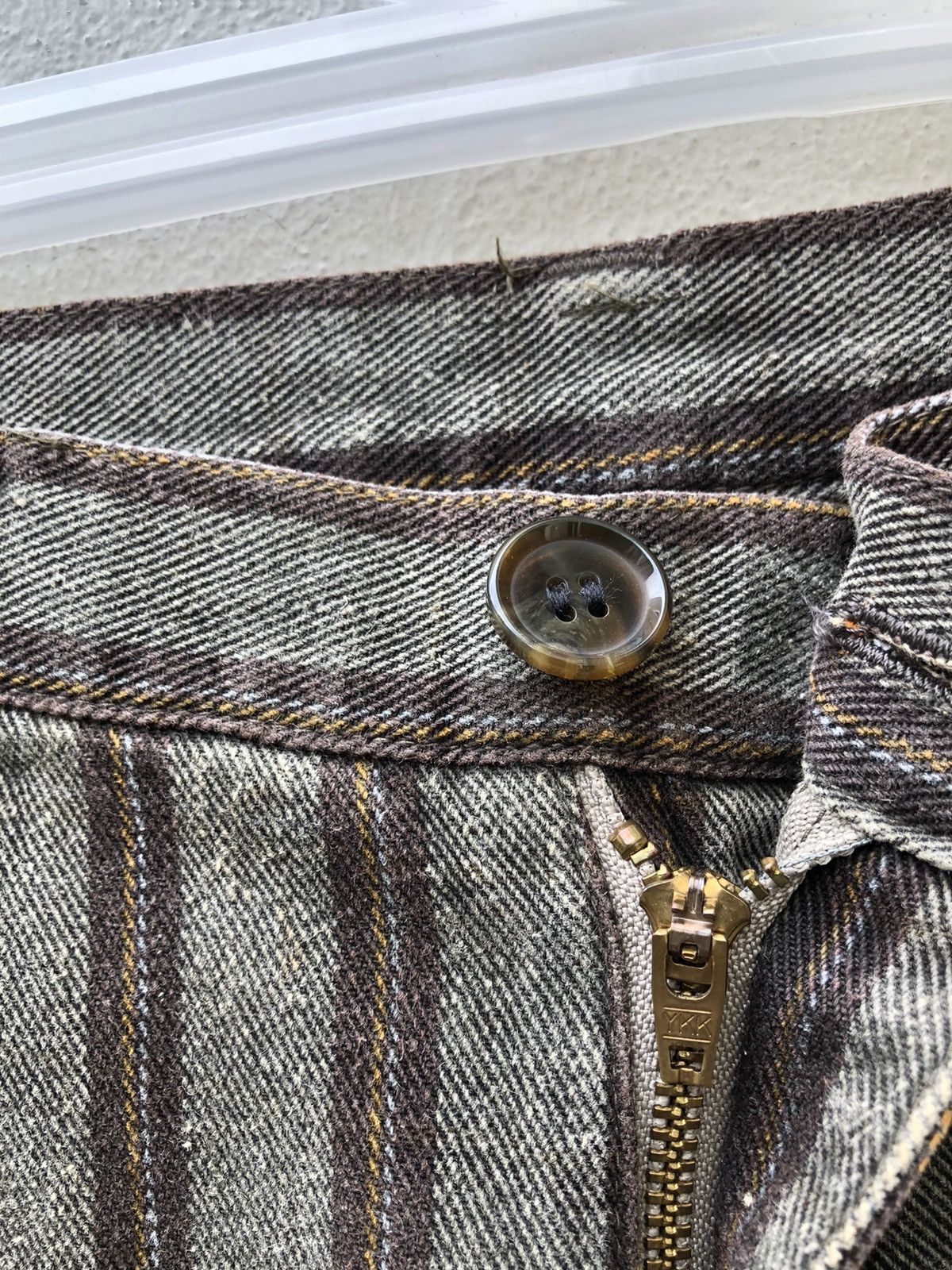 Comme Ca Ism Comme Ca Ism Japan Waxed Striped Denim Cargo Pant Size US 29 - 8 Thumbnail