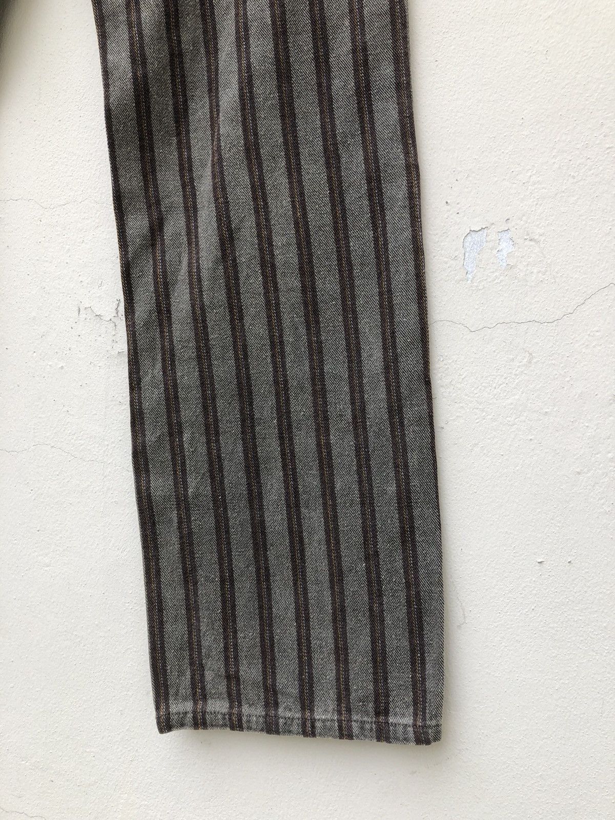 Comme Ca Ism Comme Ca Ism Japan Waxed Striped Denim Cargo Pant Size US 29 - 21 Thumbnail