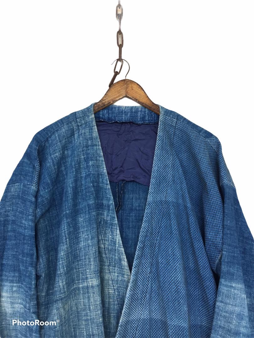 Indigo × Vintage Vintage Indigo Distressed Oversized Kimono Size US XL / EU 56 / 4 - 6 Thumbnail