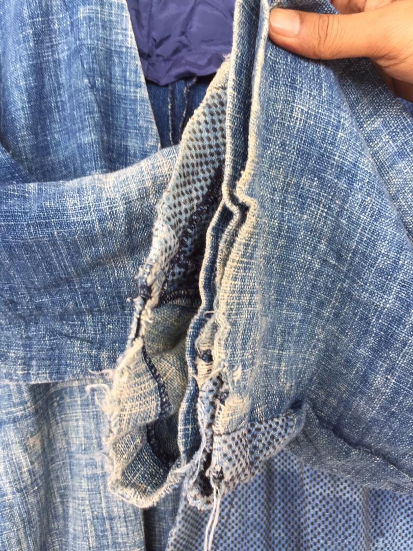 Indigo × Vintage Vintage Indigo Distressed Oversized Kimono Size US XL / EU 56 / 4 - 5 Thumbnail