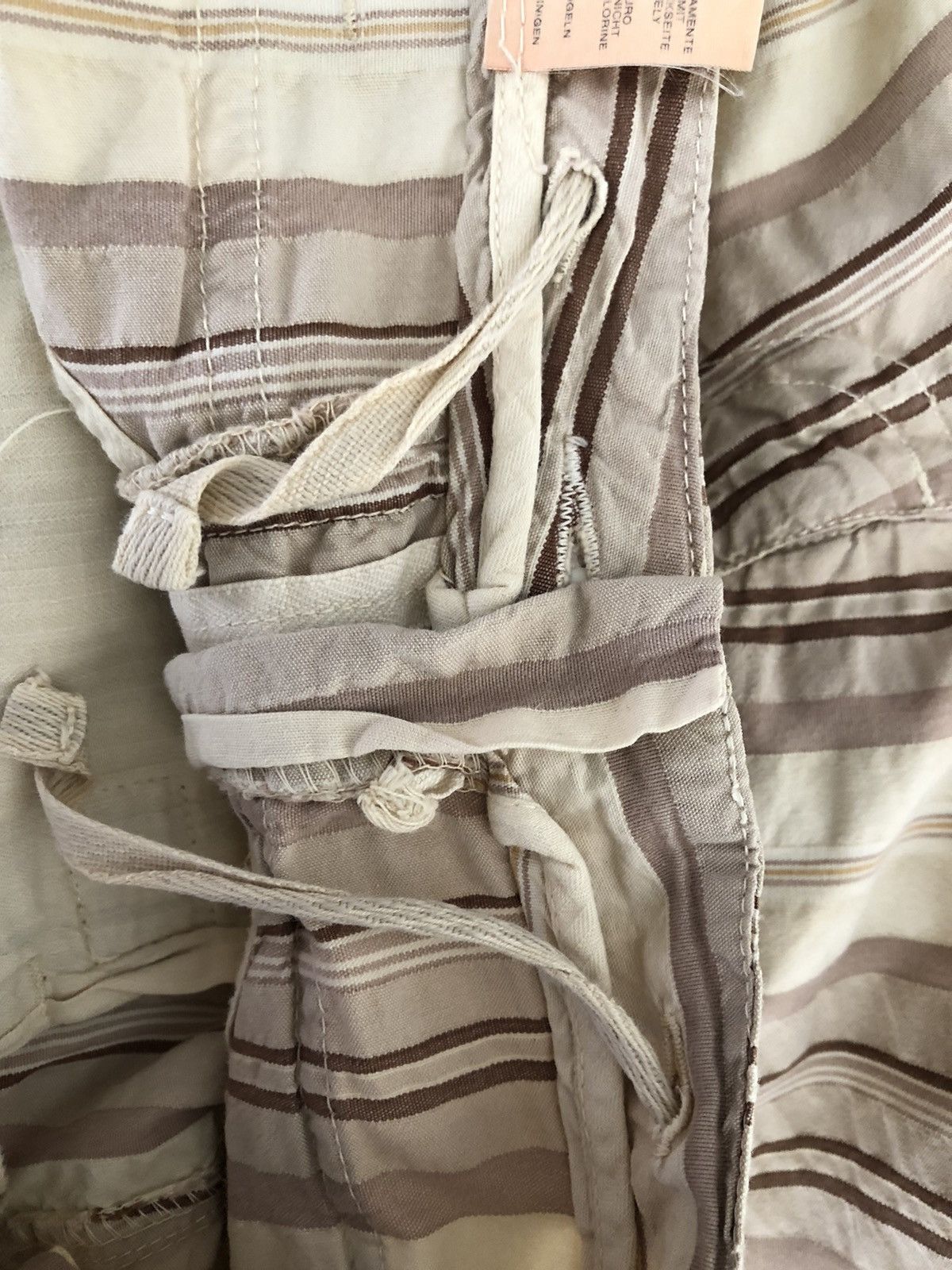 Mason's MASON'S Italy Wrinkled Striped Drawstring Cargo Pant Size US 34 / EU 50 - 14 Thumbnail