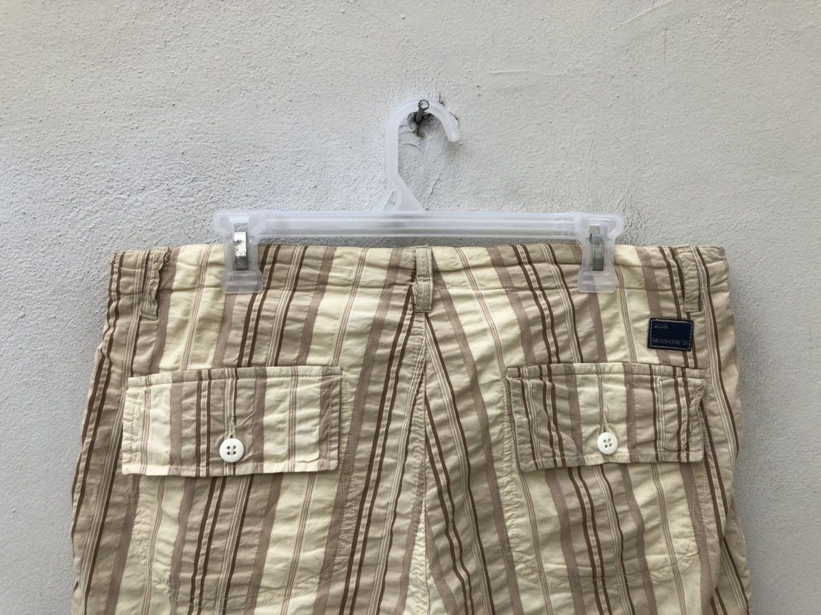 Mason's MASON'S Italy Wrinkled Striped Drawstring Cargo Pant Size US 34 / EU 50 - 9 Thumbnail