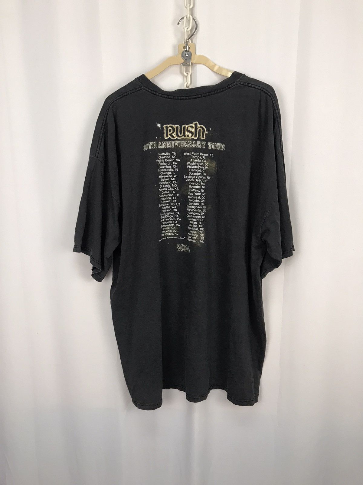 Band Tees × Vintage Vintage rush “30th unniversary tour” distressed printed tee Size US XXL / EU 58 / 5 - 11 Thumbnail