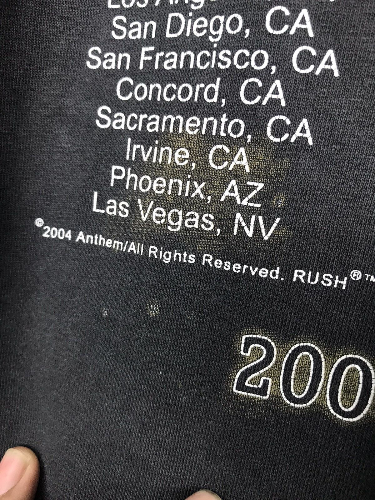 Band Tees × Vintage Vintage rush “30th unniversary tour” distressed printed tee Size US XXL / EU 58 / 5 - 8 Thumbnail