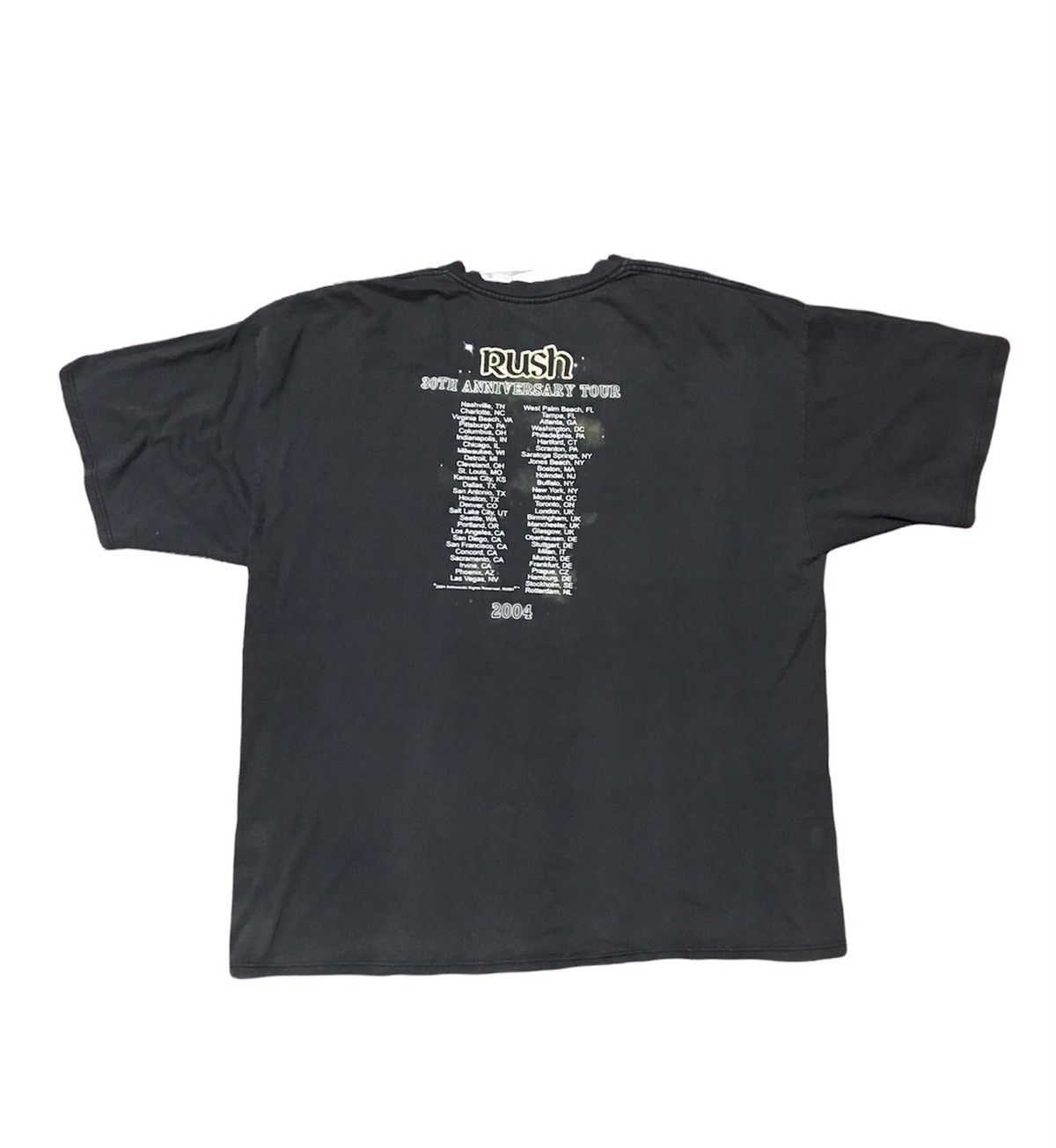 Band Tees × Vintage Vintage rush “30th unniversary tour” distressed printed tee Size US XXL / EU 58 / 5 - 2 Thumbnail