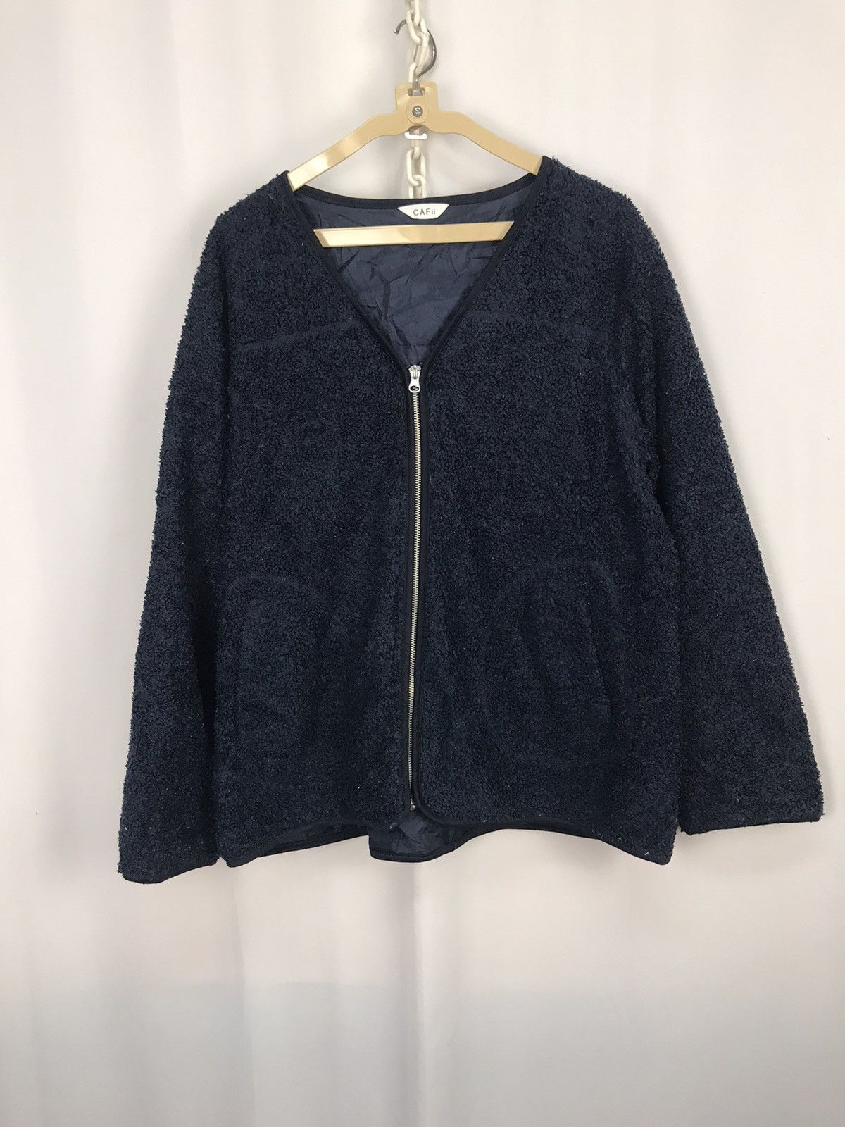 Japanese Brand CAF ii fleece zipper cardigan Size US L / EU 52-54 / 3 - 6 Thumbnail