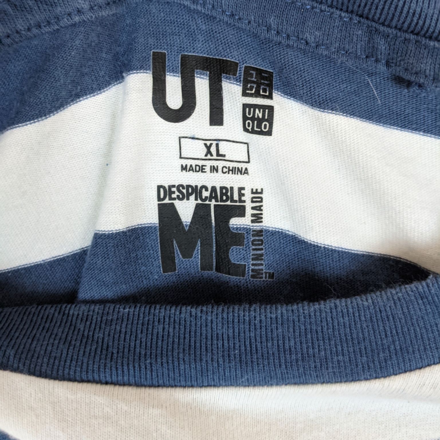 Cartoon Network × Uniqlo UNIQLO x DESPICABLE ME Minion Striped T-Shirt Size US XL / EU 56 / 4 - 10 Thumbnail