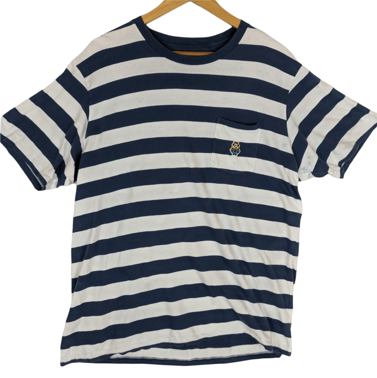 Cartoon Network × Uniqlo UNIQLO x DESPICABLE ME Minion Striped T-Shirt Size US XL / EU 56 / 4 - 2 Thumbnail
