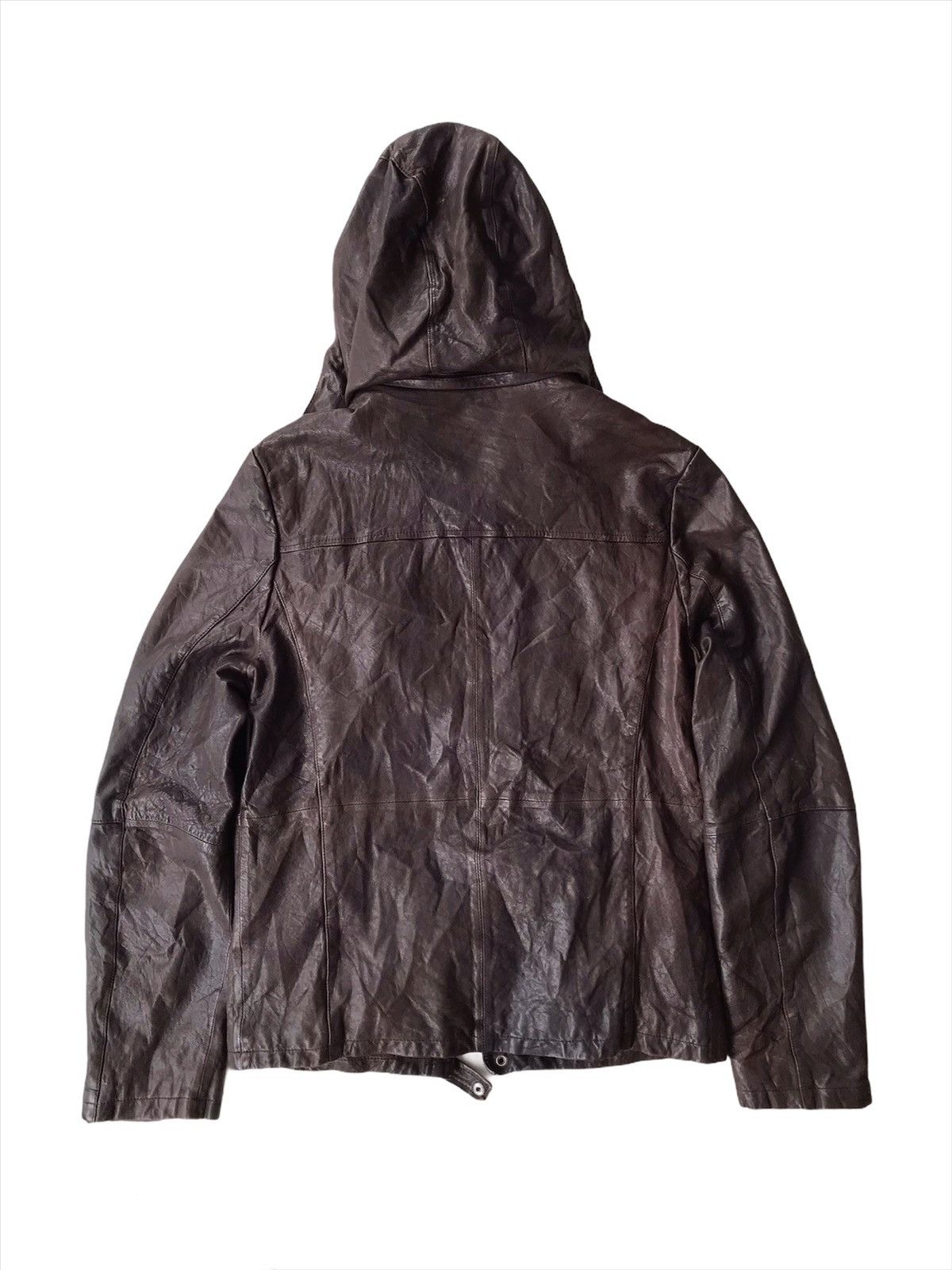 If Six Was Nine 💥Final💥Vintage Leather Tactical Hoodie Jacket Size US S / EU 44-46 / 1 - 4 Thumbnail
