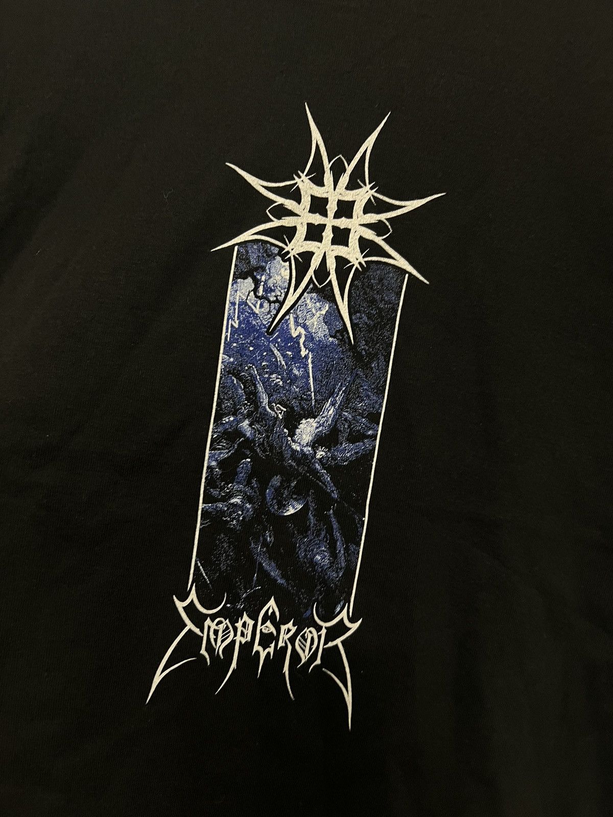 Band Tees Rare Emperor Babydoll Black Metal Band Tshirt 00s Y2K Size L / US 10 / IT 46 - 3 Thumbnail