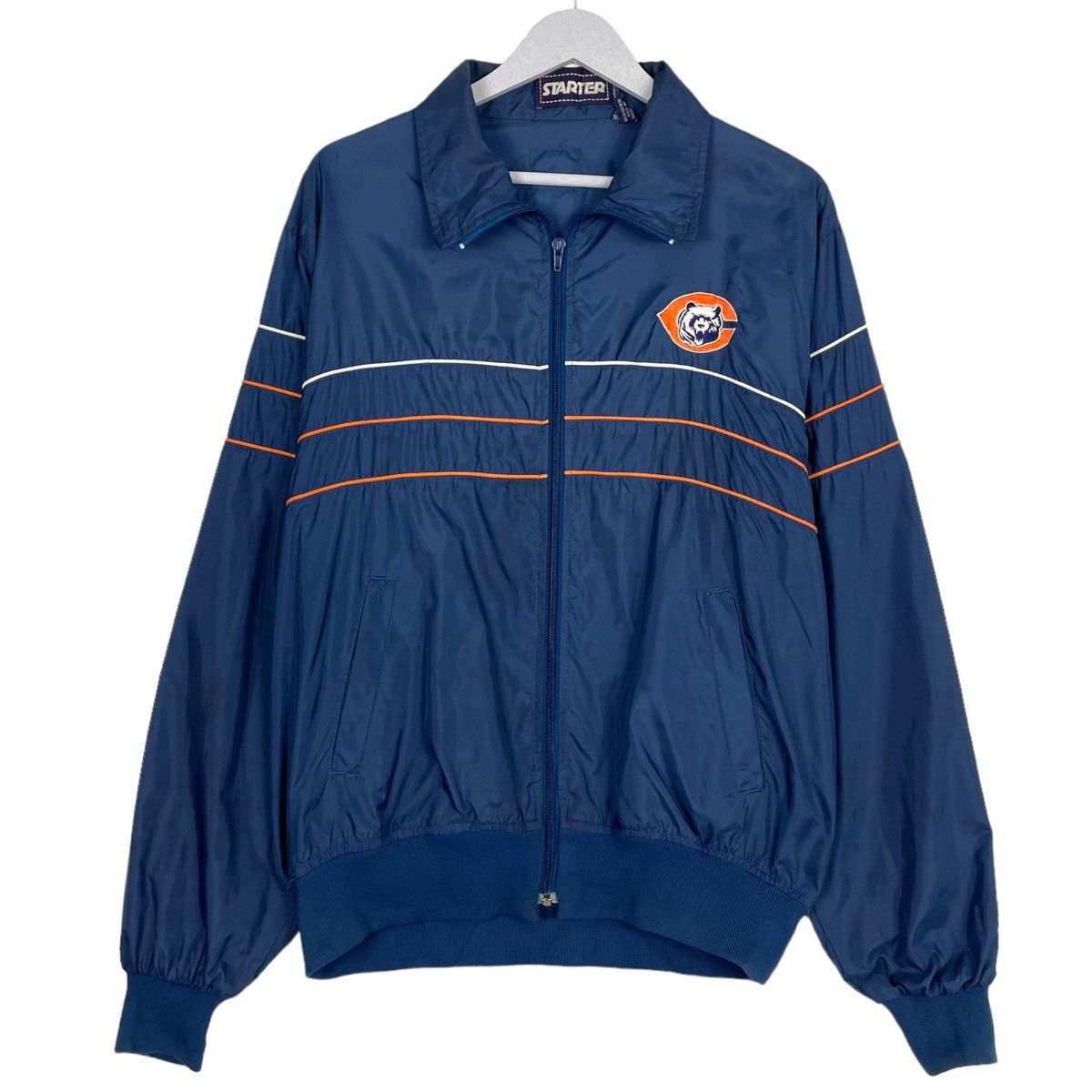 💥90s STARTER CHICAGO BEAR NFL NYLON JACKET