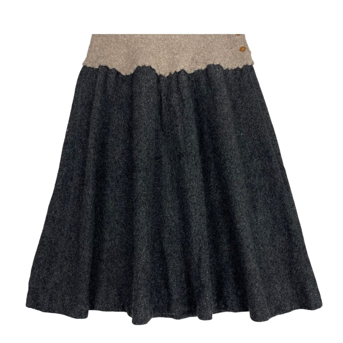 45rpm × Japanese Brand × Kapital 💥45 RPM PLEATED CURTAINS WOOL SKIRT Size 27" / US 4 / IT 40 - 6 Thumbnail