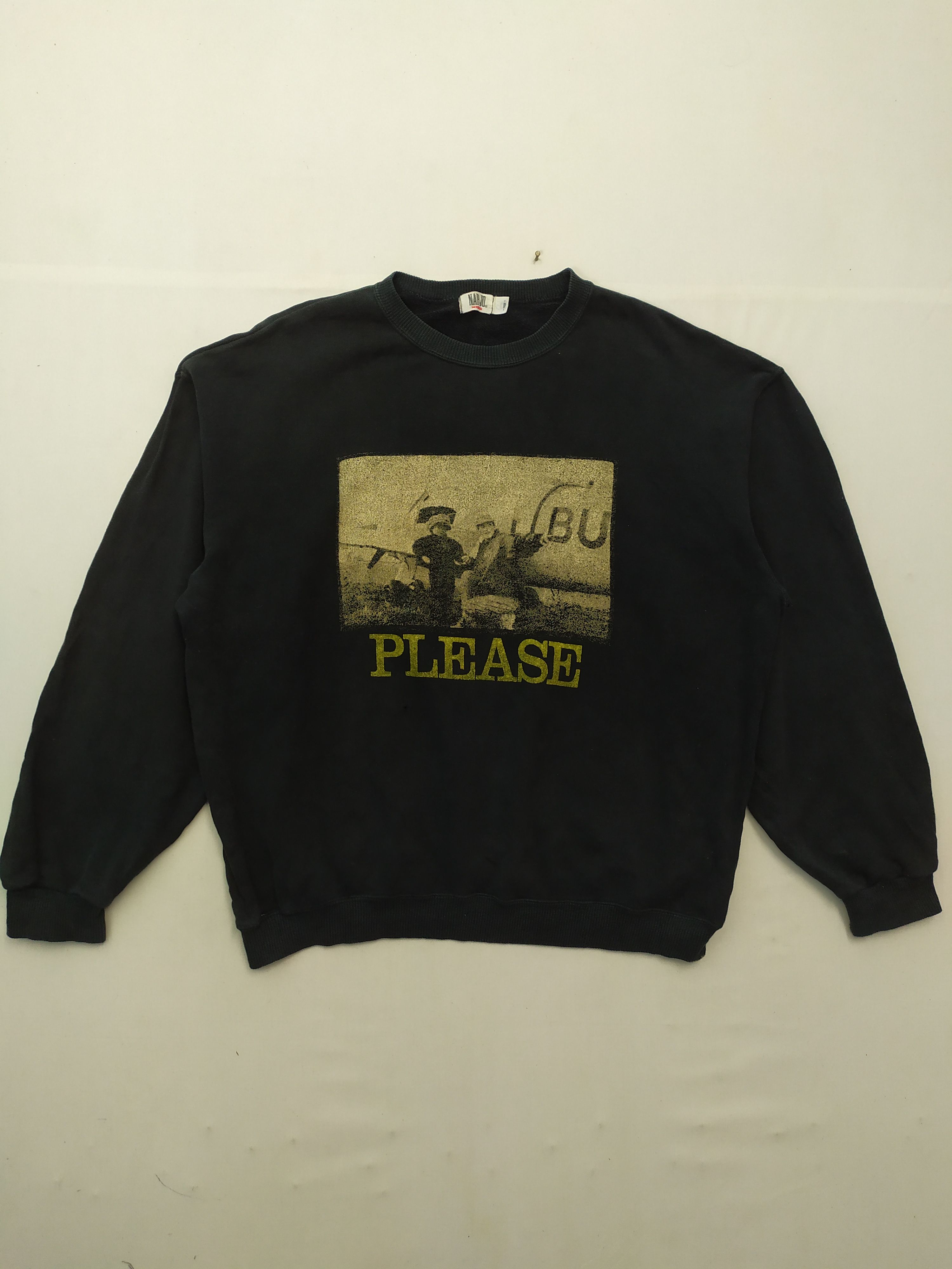 Vintage JAPAN MADE VINTAGE NAP JO PLEASE SWEATSHIRT Size US L / EU 52-54 / 3 - 1 Thumbnail
