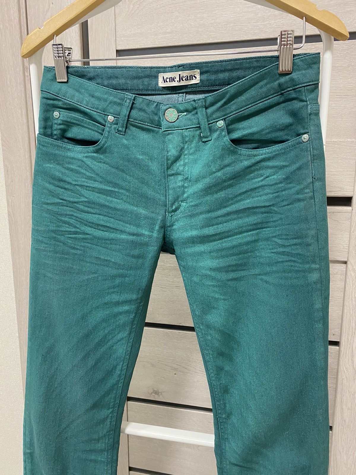 Acne Studios Acne Studios Hep Used Twill Jade Green Women’s Jeans Size 30" / US 8 / IT 44 - 2 Thumbnail