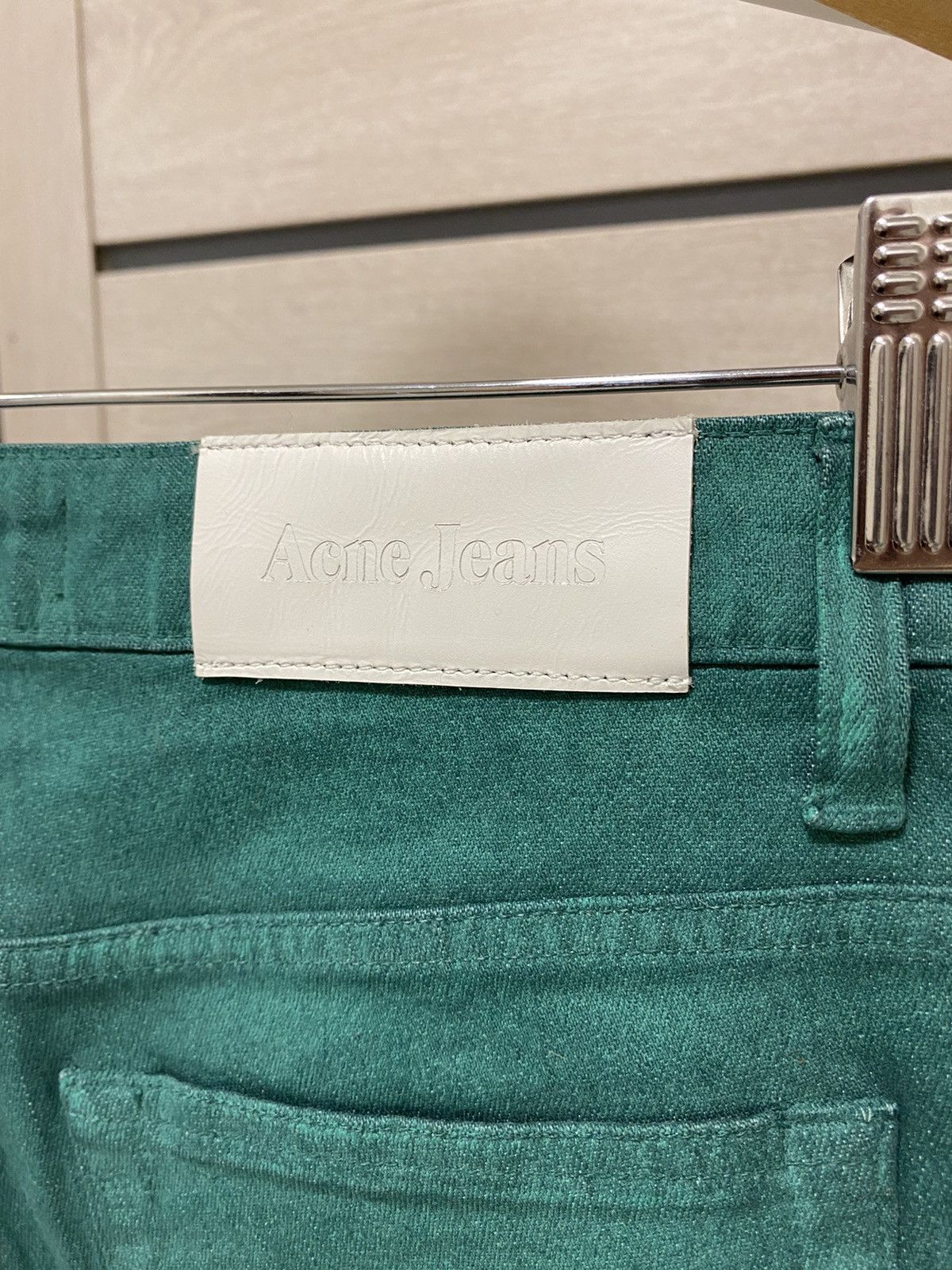Acne Studios Acne Studios Hep Used Twill Jade Green Women’s Jeans Size 30" / US 8 / IT 44 - 9 Thumbnail