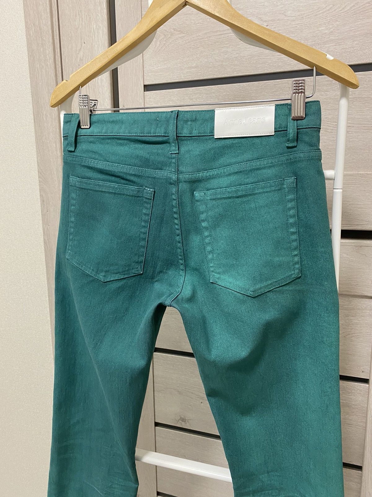 Acne Studios Acne Studios Hep Used Twill Jade Green Women’s Jeans Size 30" / US 8 / IT 44 - 7 Thumbnail