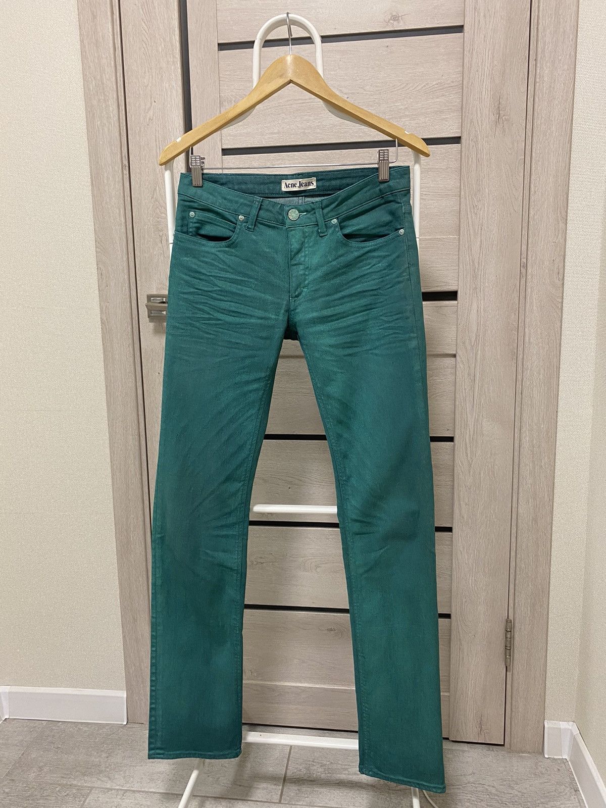 Acne Studios Acne Studios Hep Used Twill Jade Green Women’s Jeans Size 30" / US 8 / IT 44 - 1 Thumbnail