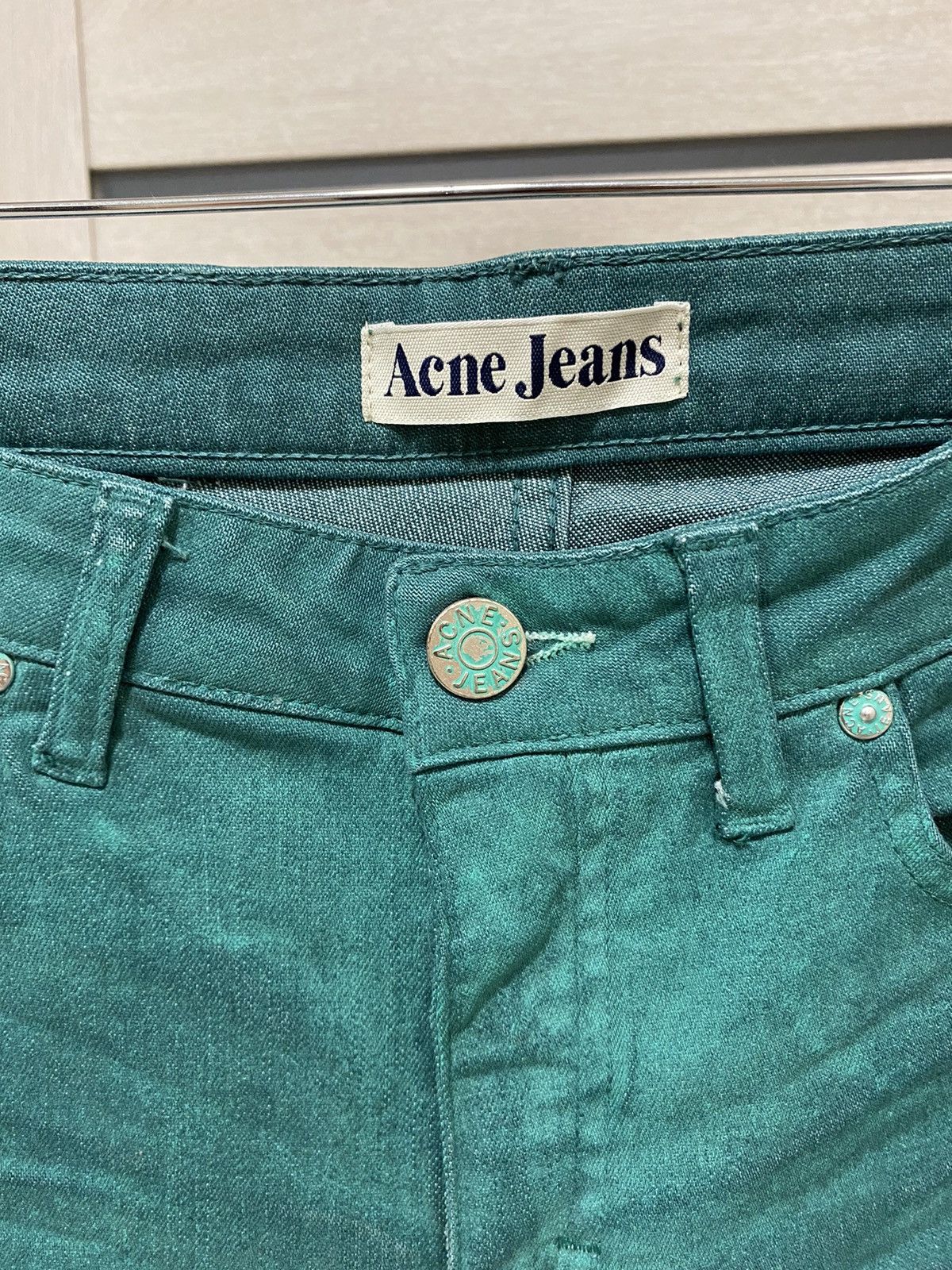 Acne Studios Acne Studios Hep Used Twill Jade Green Women’s Jeans Size 30" / US 8 / IT 44 - 5 Thumbnail