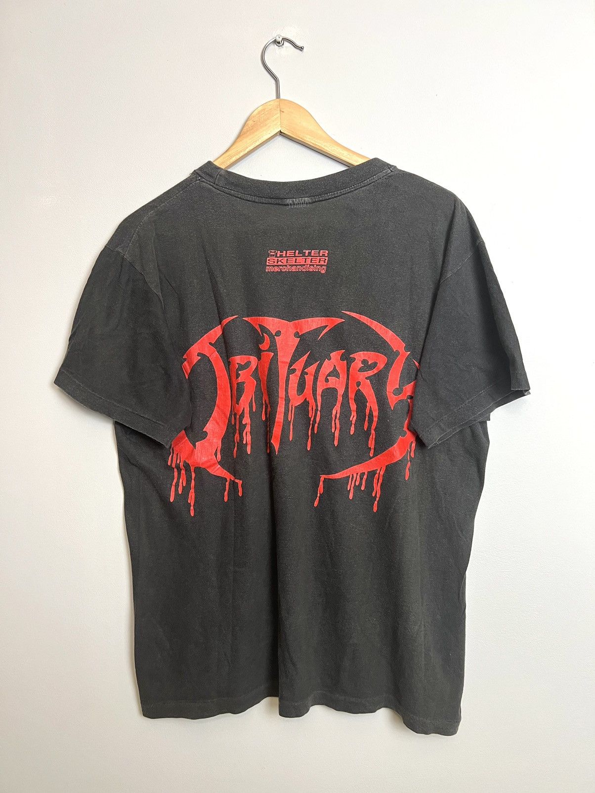 Vintage 90s Obituary Logo Helter Skelte Vintage Death Metal Band Tee ...