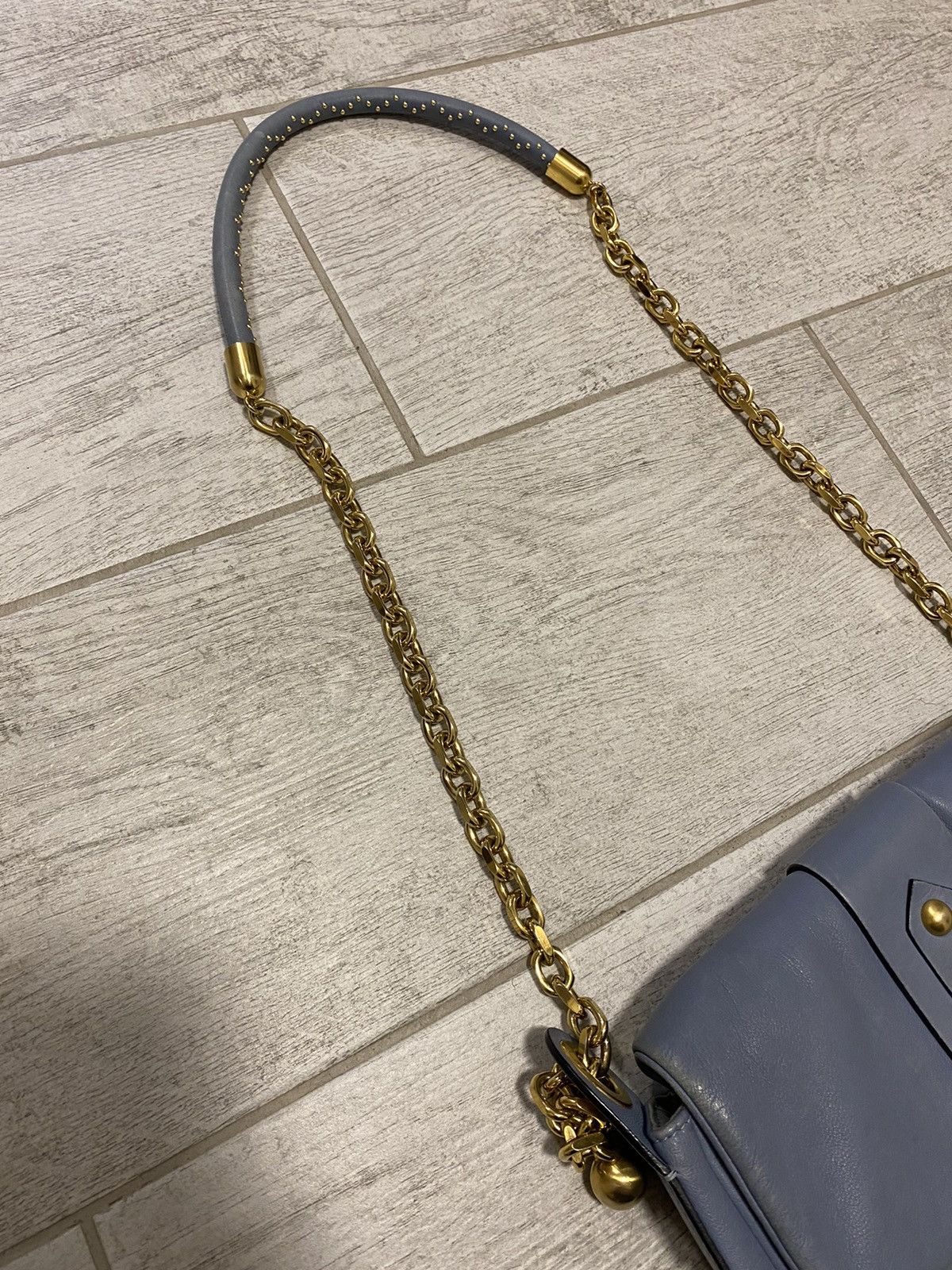 Valentino Red Valentino Blue Made in Italy Leather Chain Handbag Size ONE SIZE - 2 Thumbnail