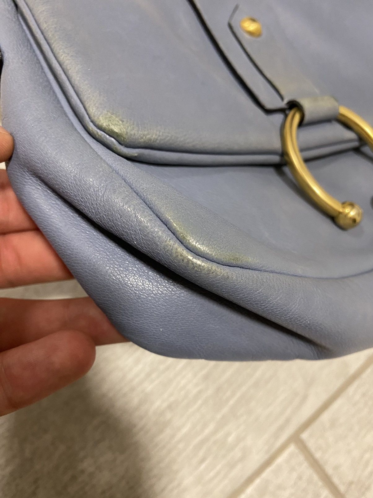 Valentino Red Valentino Blue Made in Italy Leather Chain Handbag Size ONE SIZE - 5 Thumbnail