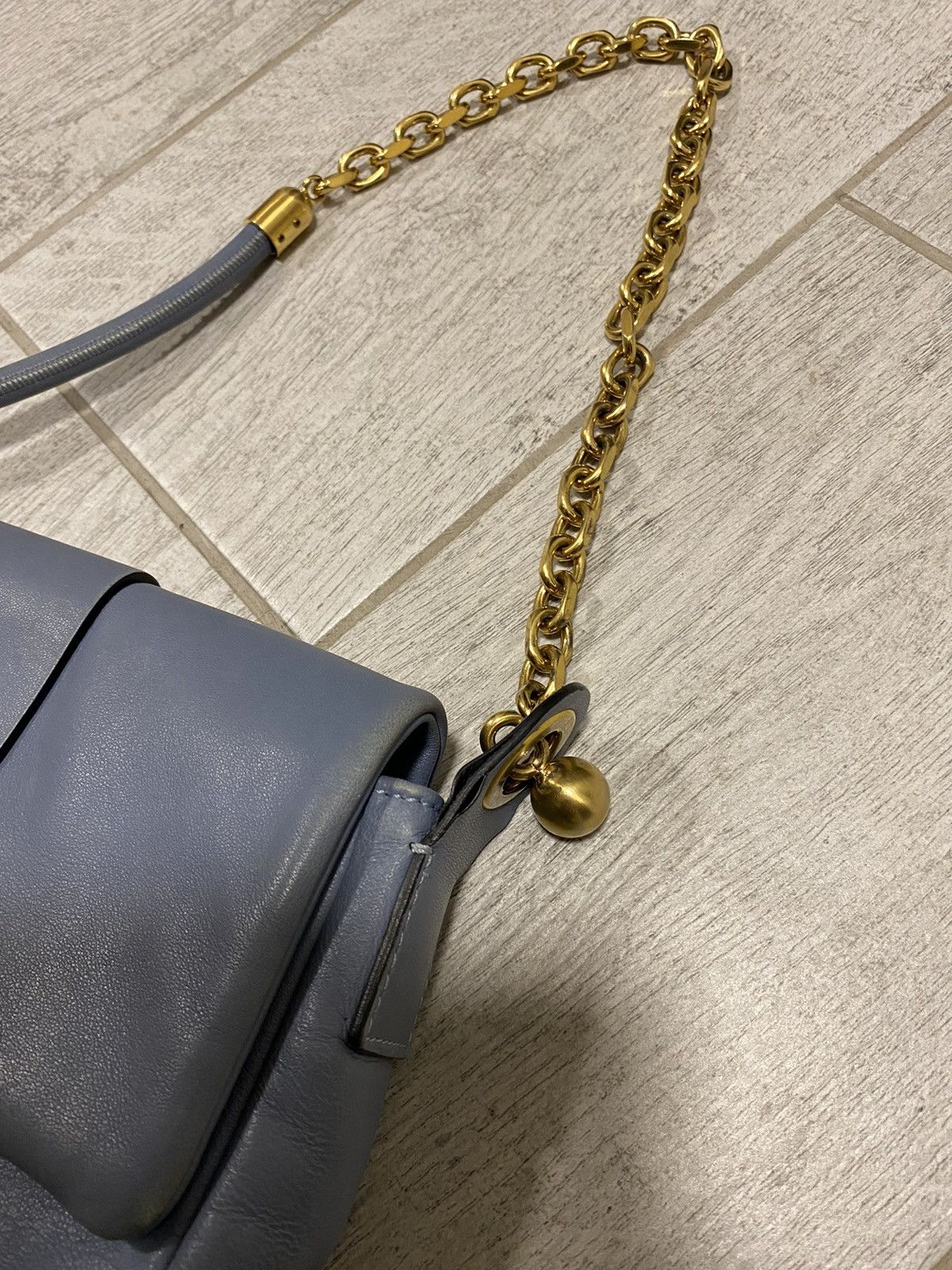 Valentino Red Valentino Blue Made in Italy Leather Chain Handbag Size ONE SIZE - 19 Thumbnail