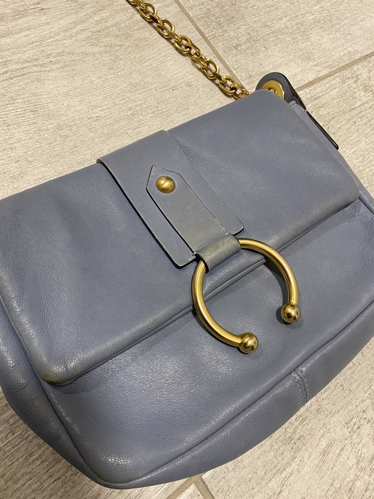 Valentino Red Valentino Blue Made in Italy Leather Chain Handbag Size ONE SIZE - 18 Thumbnail