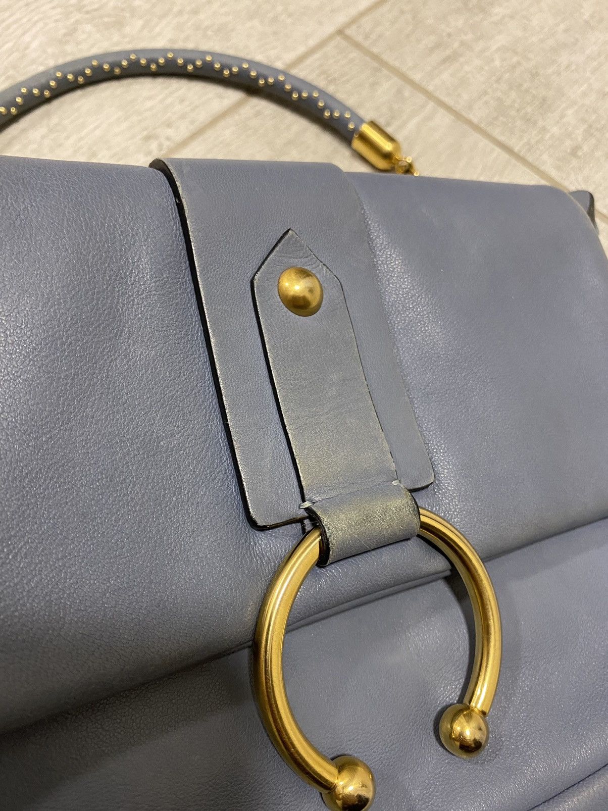 Valentino Red Valentino Blue Made in Italy Leather Chain Handbag Size ONE SIZE - 7 Thumbnail