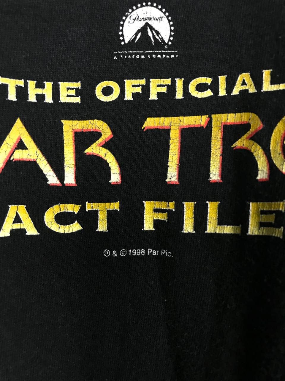 Vintage Star Trek 1998 Fact Files vintage cult movie tee Size US XL / EU 56 / 4 - 3 Thumbnail