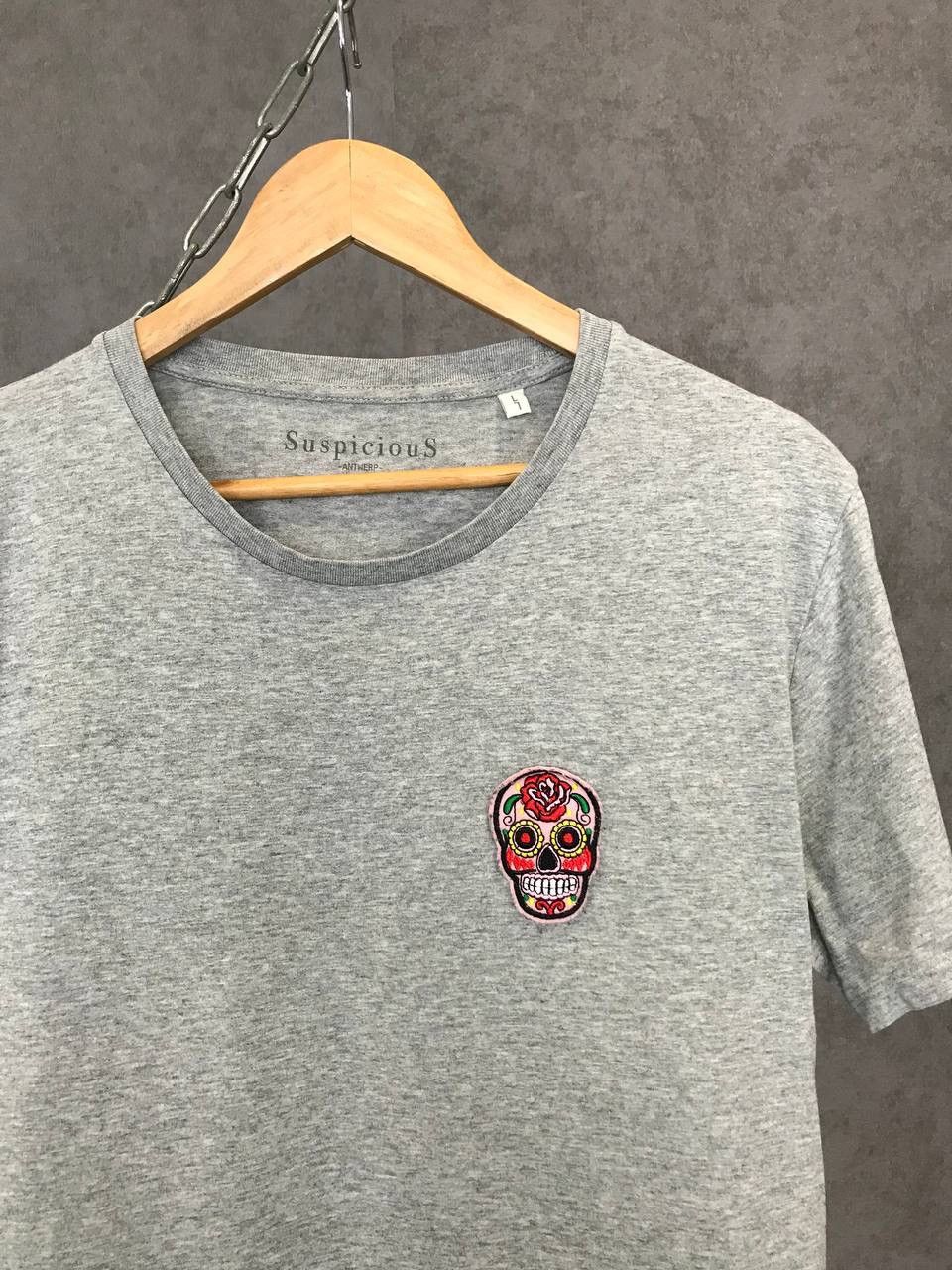 Suspicious Antwerp Suspicious Antwerp skull streetwear tee Size US L / EU 52-54 / 3 - 2 Thumbnail