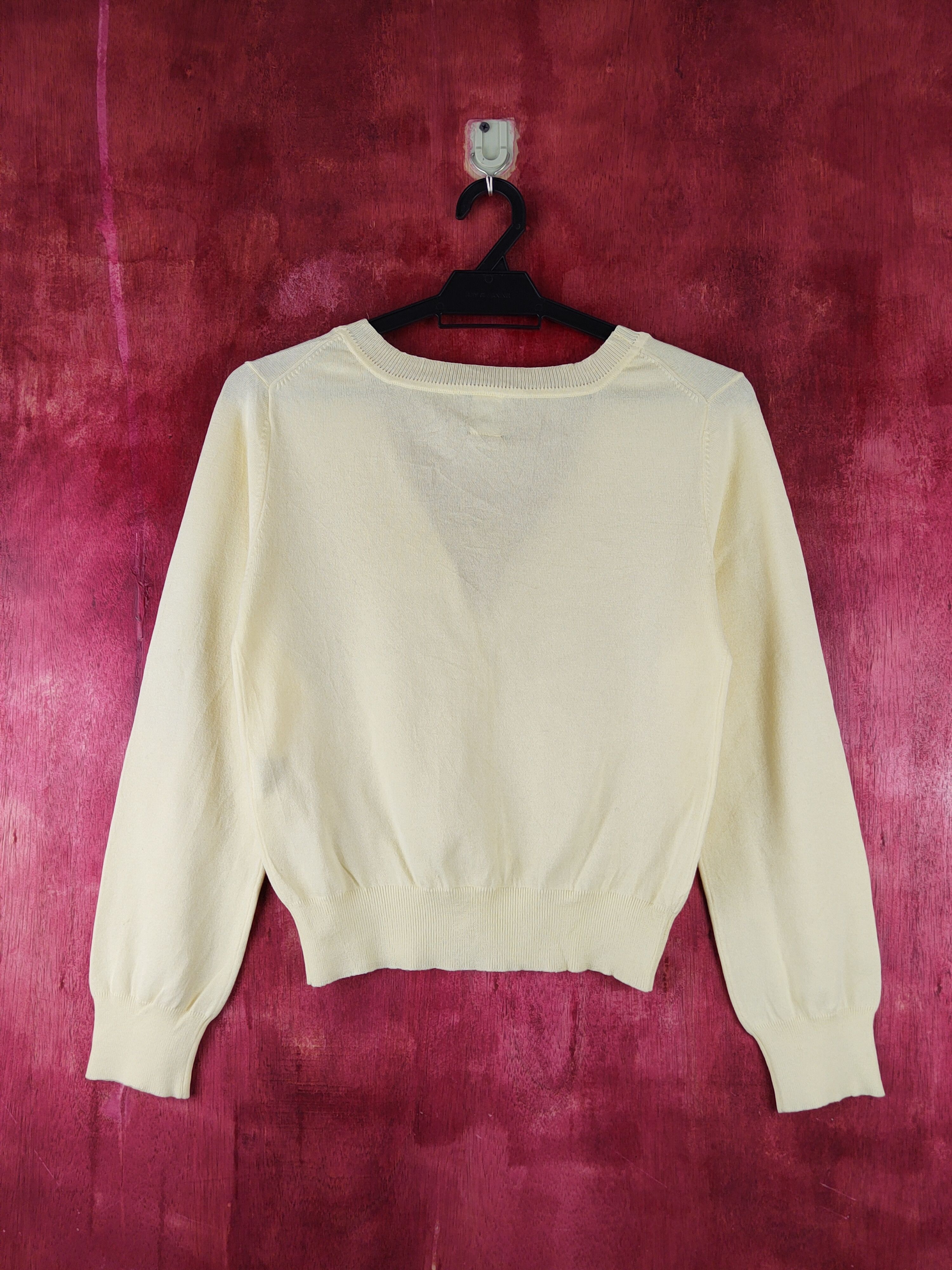Japanese Brand Ef-dé Yellow Knitwear Cardigan #S1238 Size S / US 4 / IT 40 - 7 Thumbnail
