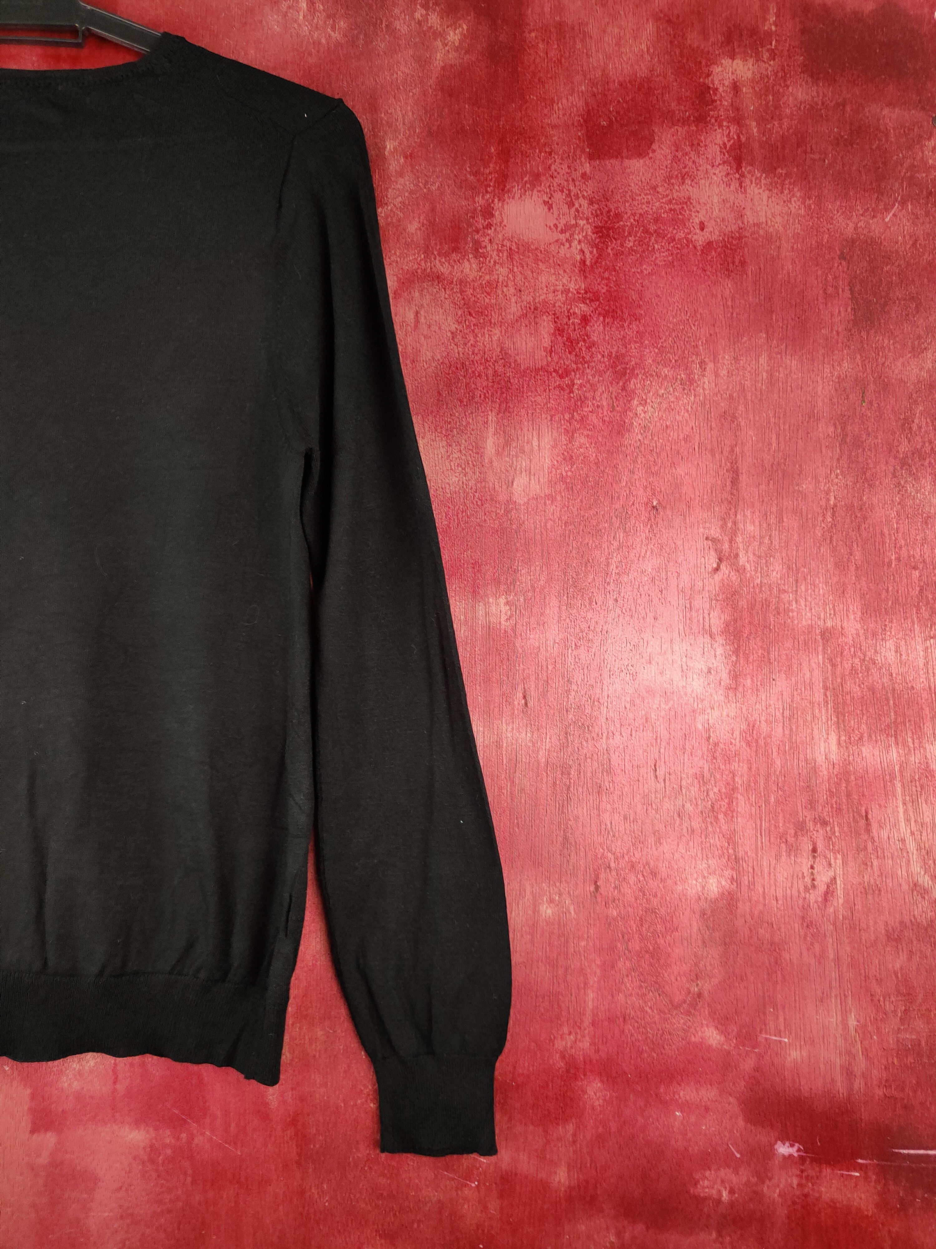 Japanese Brand Clear Impression Black Knitwear Cardigan #S1232 Size S / US 4 / IT 40 - 9 Thumbnail