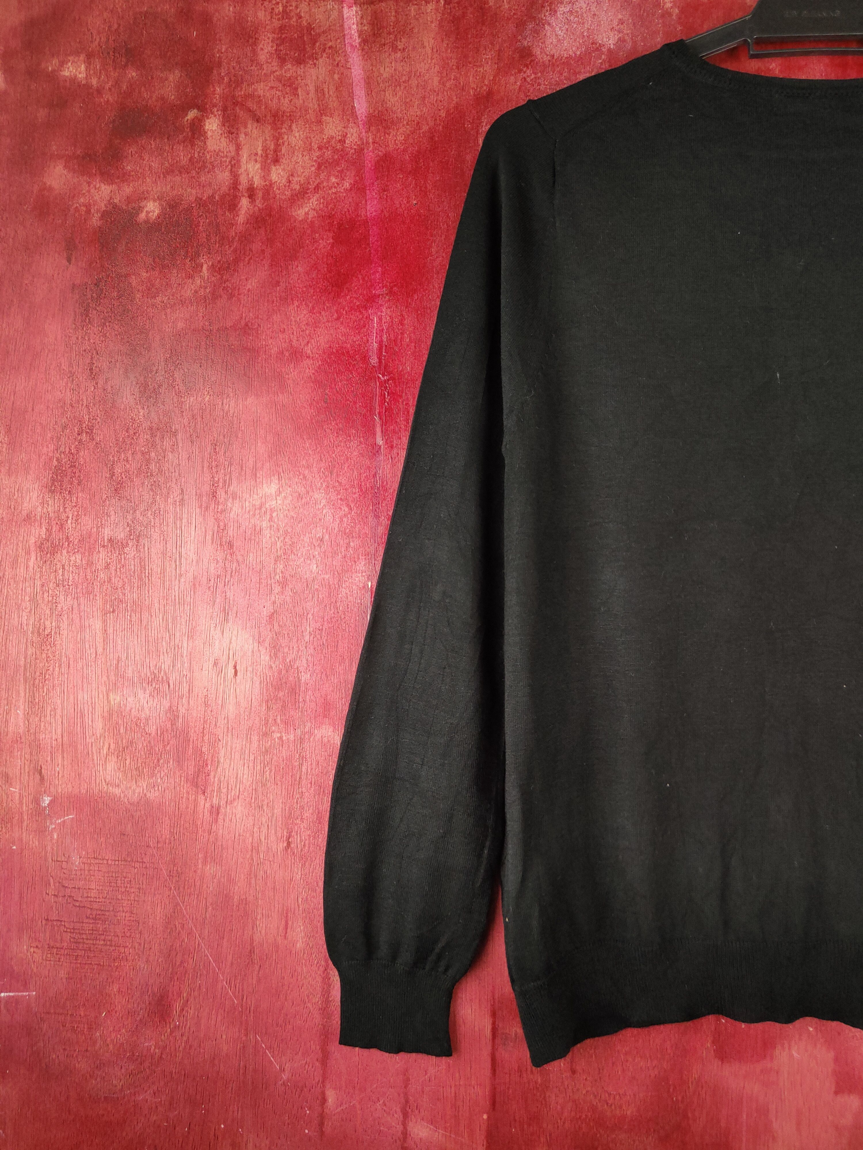 Japanese Brand Clear Impression Black Knitwear Cardigan #S1232 Size S / US 4 / IT 40 - 8 Thumbnail