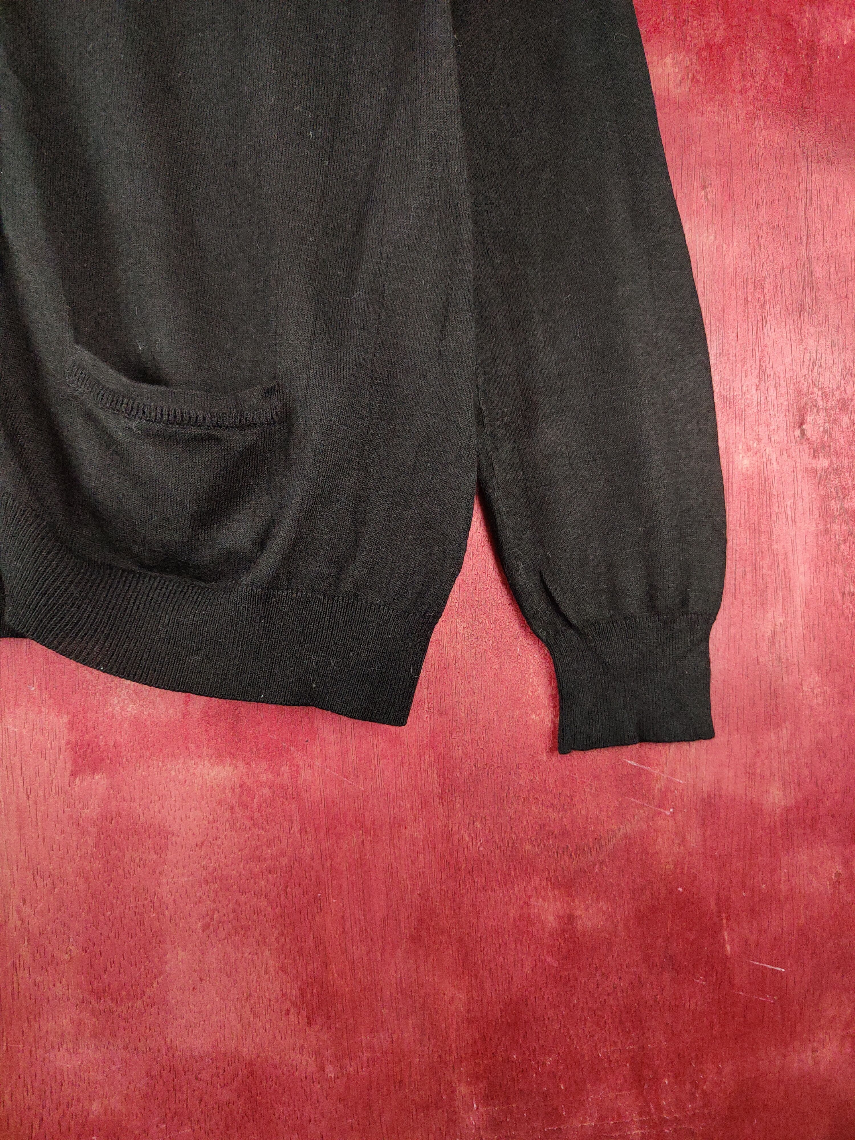 Japanese Brand Clear Impression Black Knitwear Cardigan #S1232 Size S / US 4 / IT 40 - 6 Thumbnail