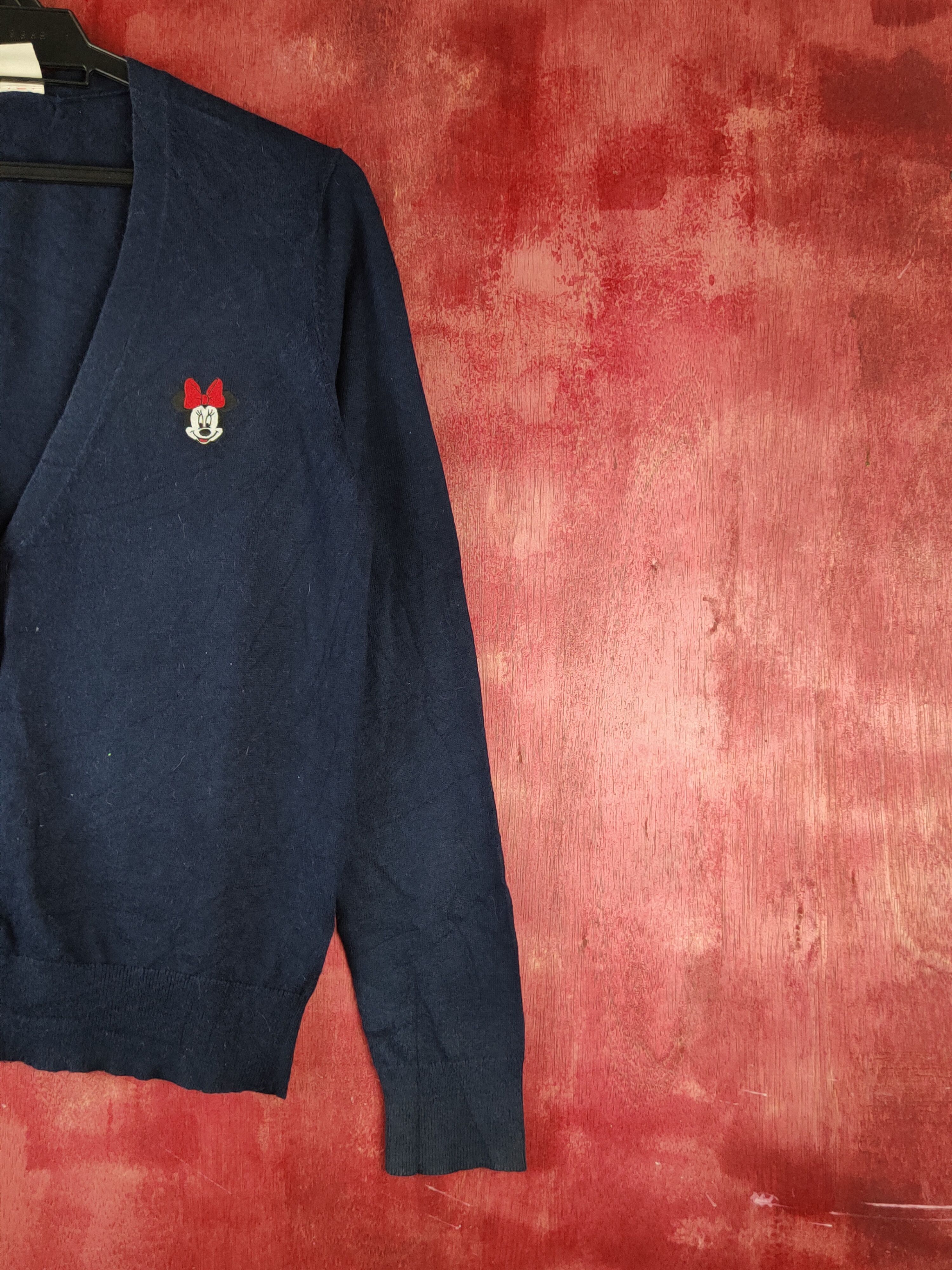 Disney Uniqlo-Disney Navy Minnie Mouse Knitwear Cardigan #S1229 Size M / US 6-8 / IT 42-44 - 6 Thumbnail