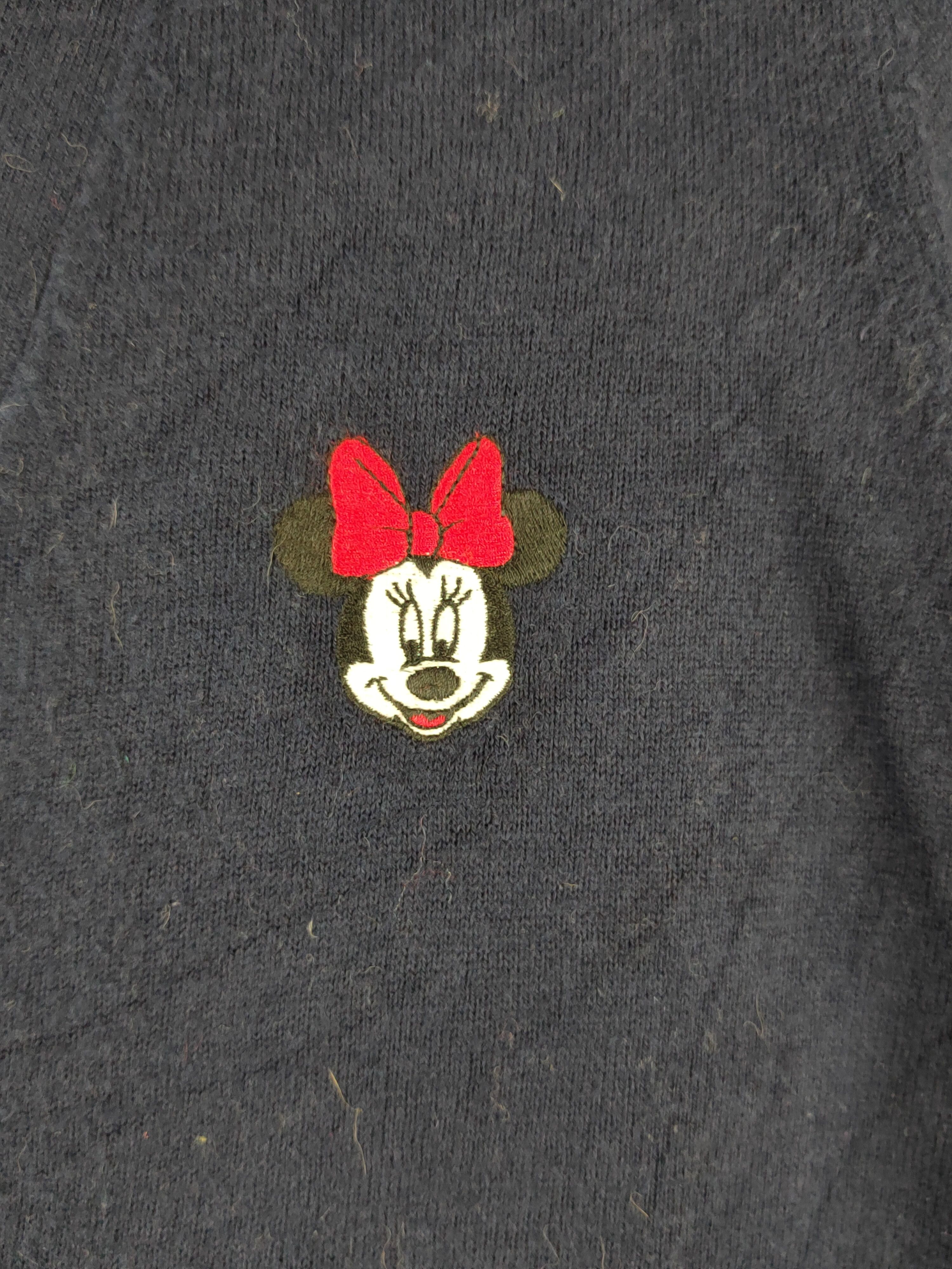 Disney Uniqlo-Disney Navy Minnie Mouse Knitwear Cardigan #S1229 Size M / US 6-8 / IT 42-44 - 2 Thumbnail