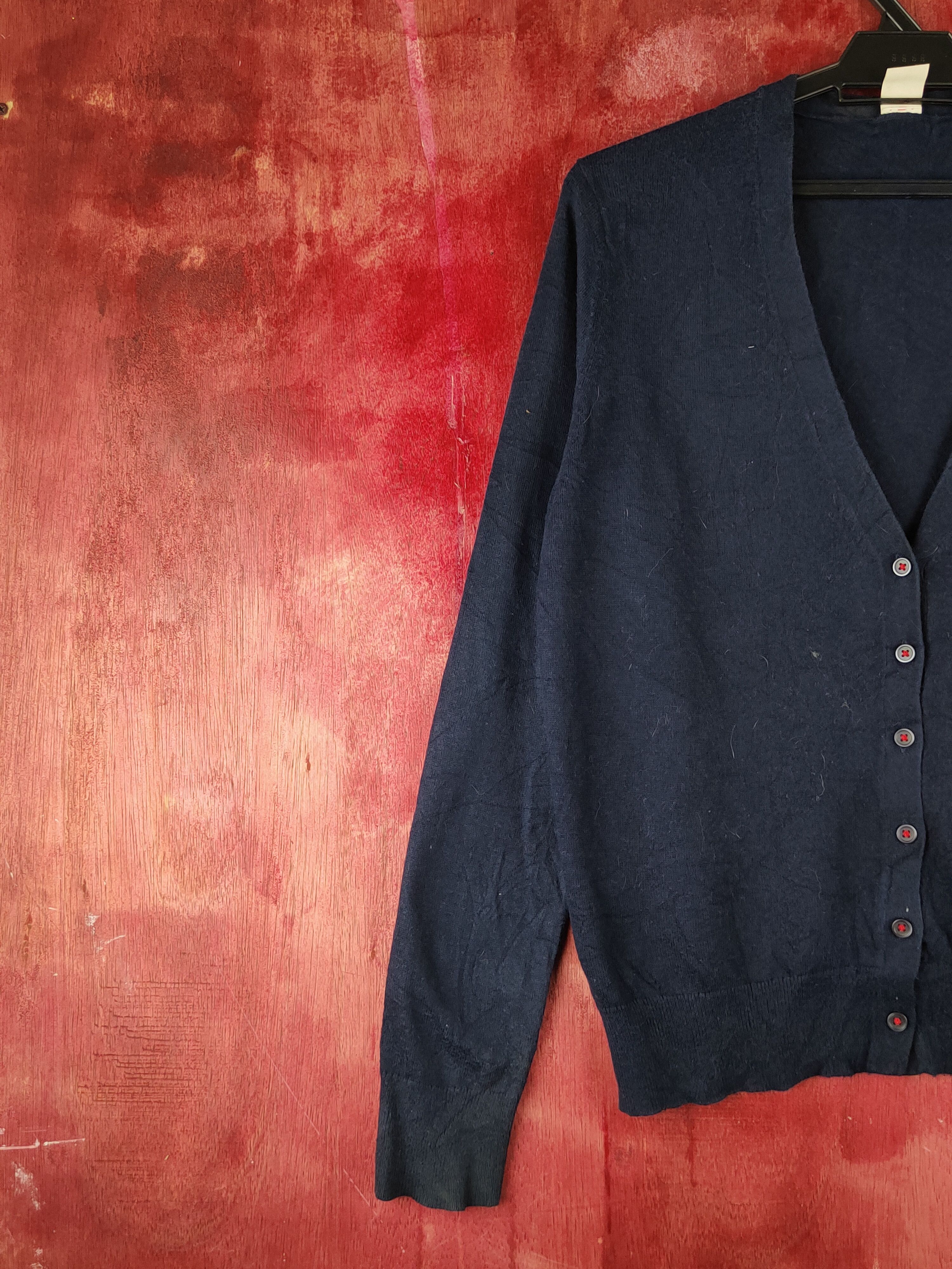Disney Uniqlo-Disney Navy Minnie Mouse Knitwear Cardigan #S1229 Size M / US 6-8 / IT 42-44 - 4 Thumbnail