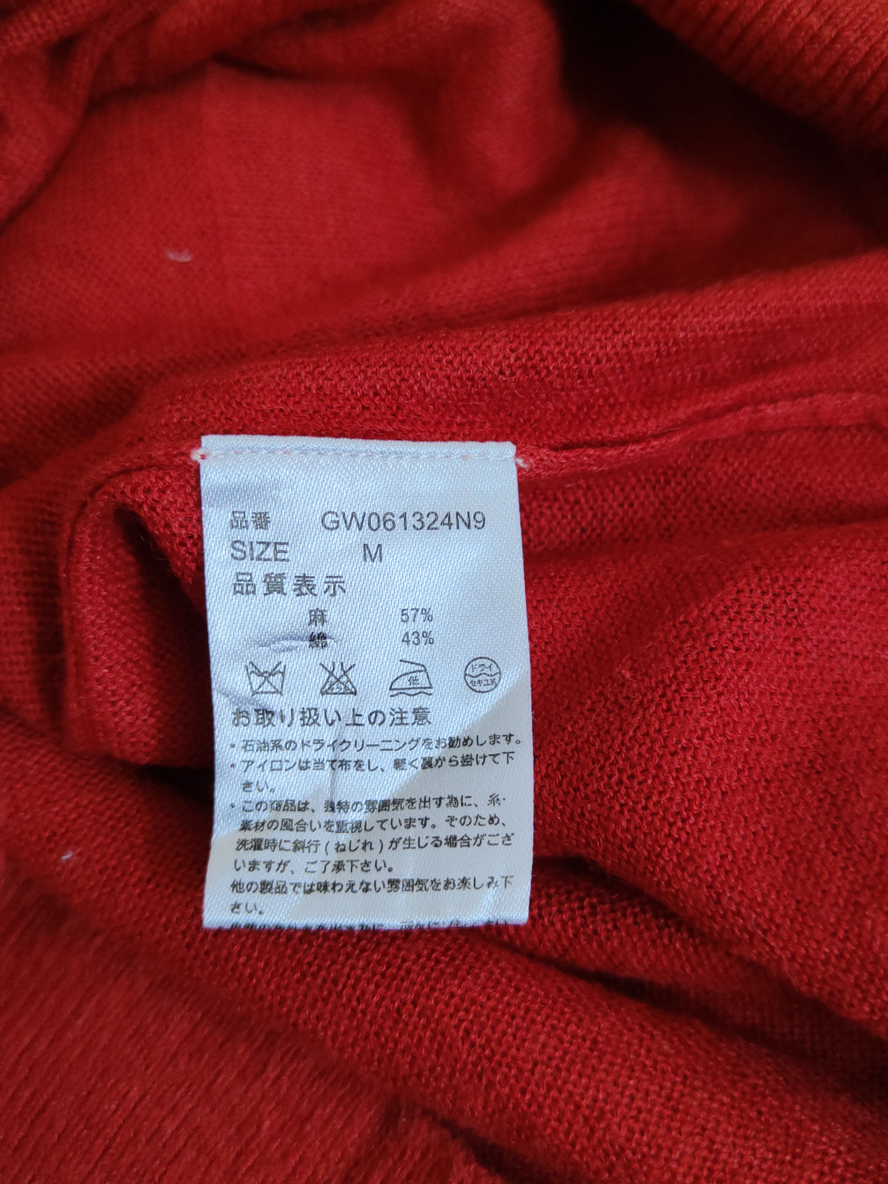 Global Work × Japanese Brand Global Work Dark Red Knitwear Cardigan #S1222 Size M / US 6-8 / IT 42-44 - 10 Thumbnail