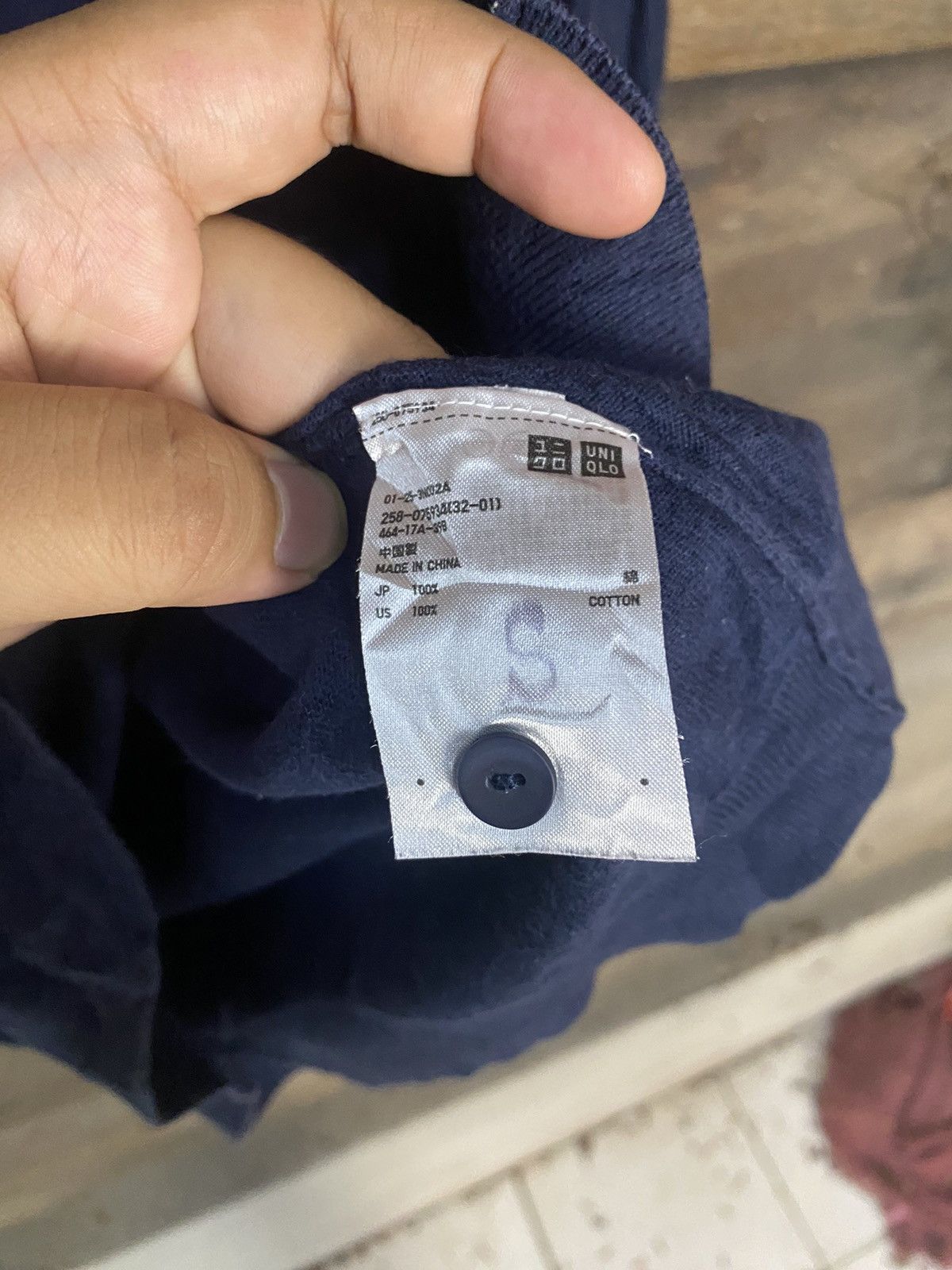 Homespun Knitwear × Uniqlo Uniqlo vintage Dark Blue Cardigan Knitwear #7262 Size L / US 10 / IT 46 - 8 Thumbnail