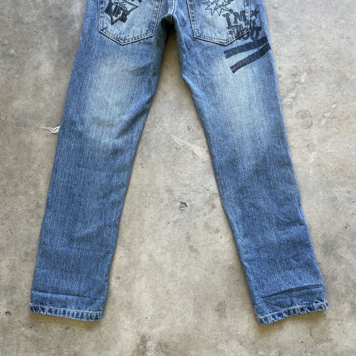 Japanese Brand Vintage PLT Jeans “Believe Me Come Together” Denim Pants Size US 29 - 11 Thumbnail